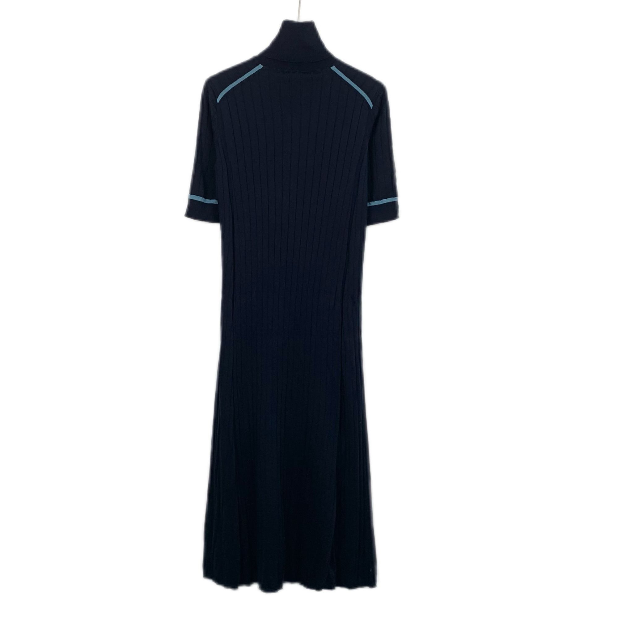 Loro Piana Loro Piana Womens Ribbed Knit Midi Dress Mock Neck & Short S Size S / US 4 / IT 40 - 2 Thumbnail