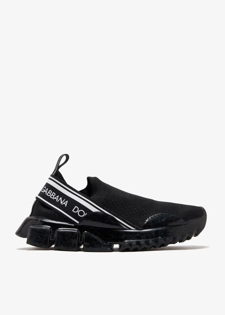 Dolce & Gabbana o1y0925 Sock Low-Top Sneakers in Black/White Size US 5.5 / IT 35.5 - 1 Thumbnail