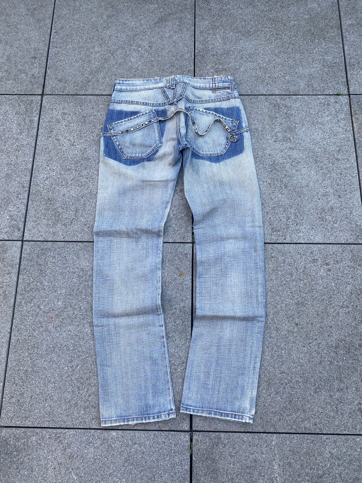Marithe + Francois Girbaud vintage m+fg distressed low rise jeans Size 27" / US 4 / IT 40 - 1 Thumbnail