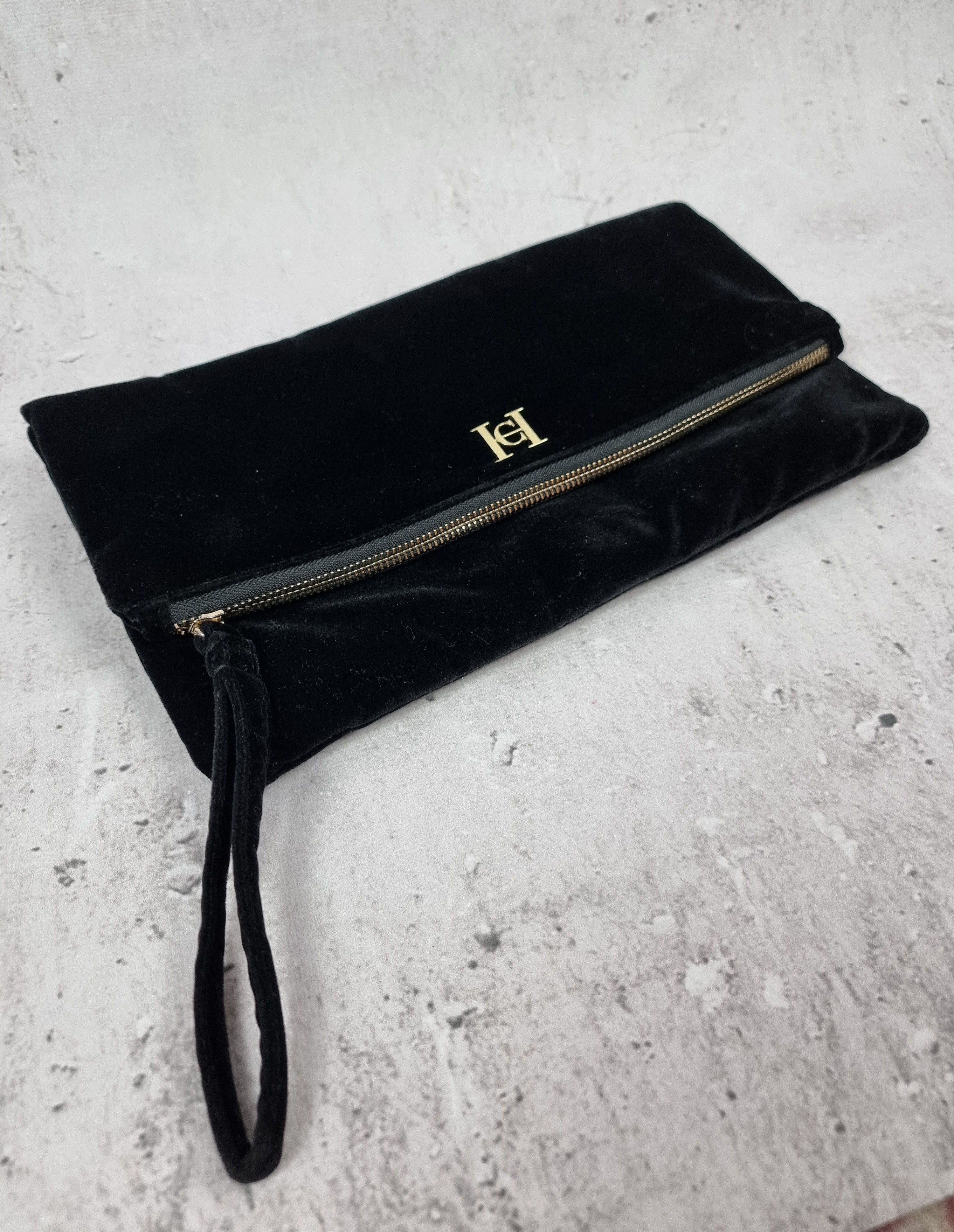 Carolina Herrera Carolina herrera velvet clutch bag velvet Size ONE SIZE - 1 Thumbnail