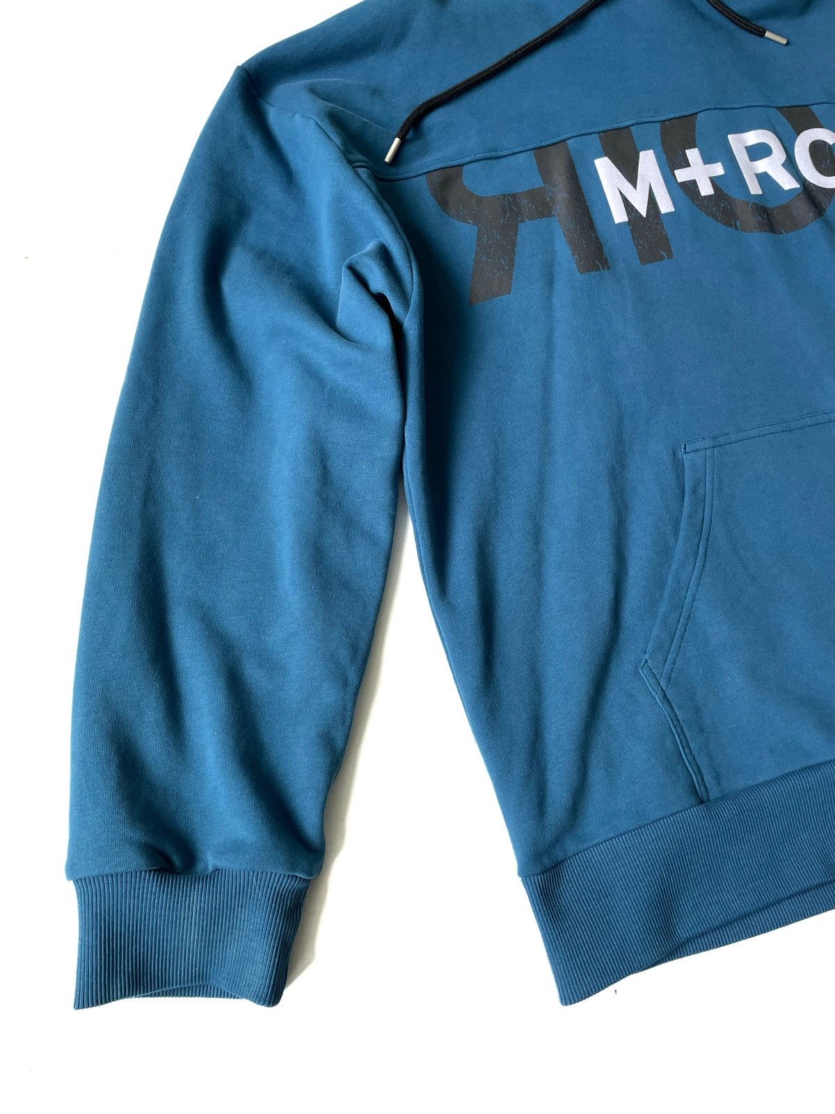 Designer × M+Rc Noir M+RC Noir Blue Pullover Hoodie Front Logo Overlay Print XL Size US XL / EU 56 / 4 - 3 Thumbnail