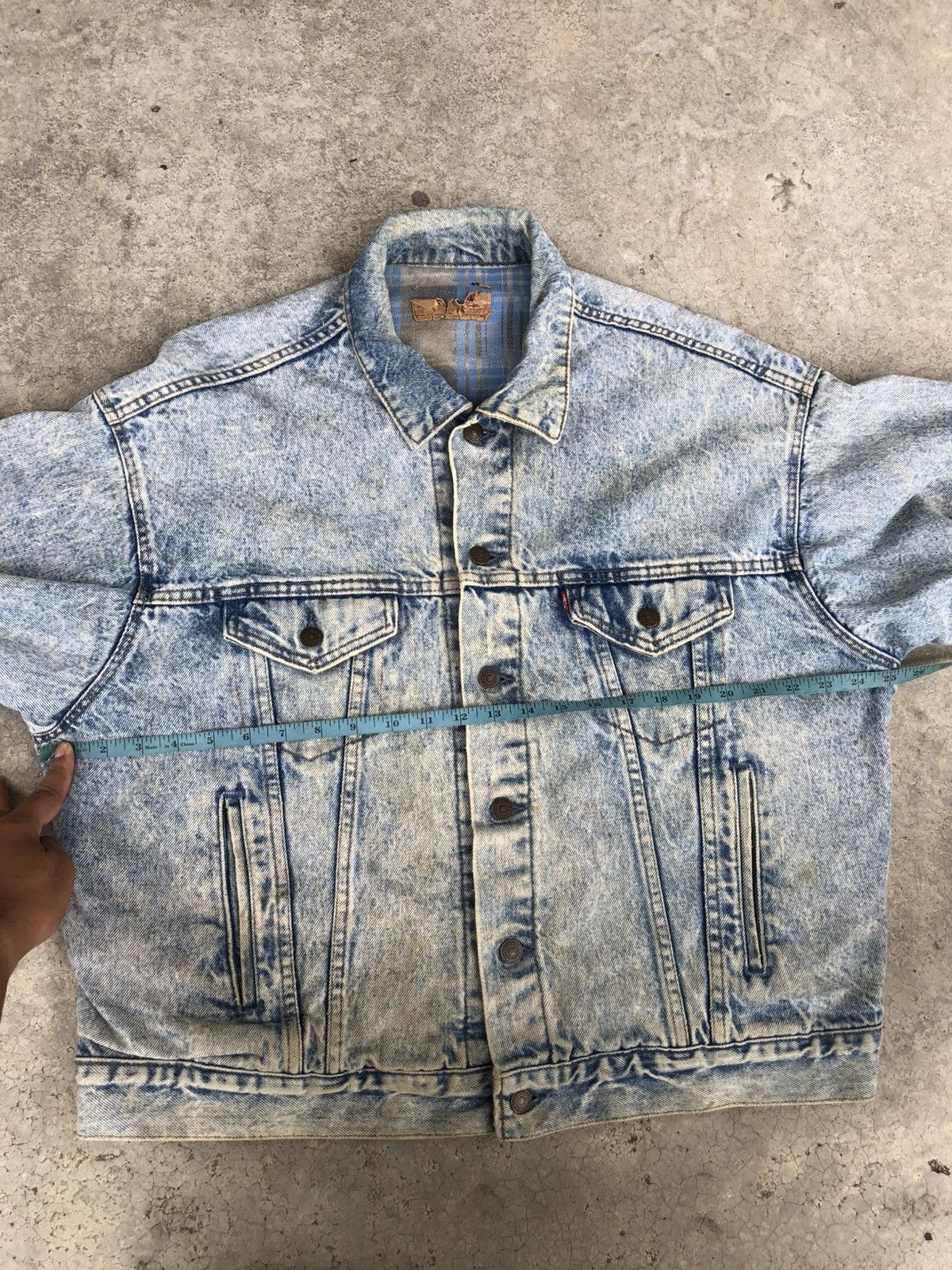 Levi's Vintage 80s Levis 70417 Blanked Lined Baggy Distressed Size US XL / EU 56 / 4 - 25 Thumbnail