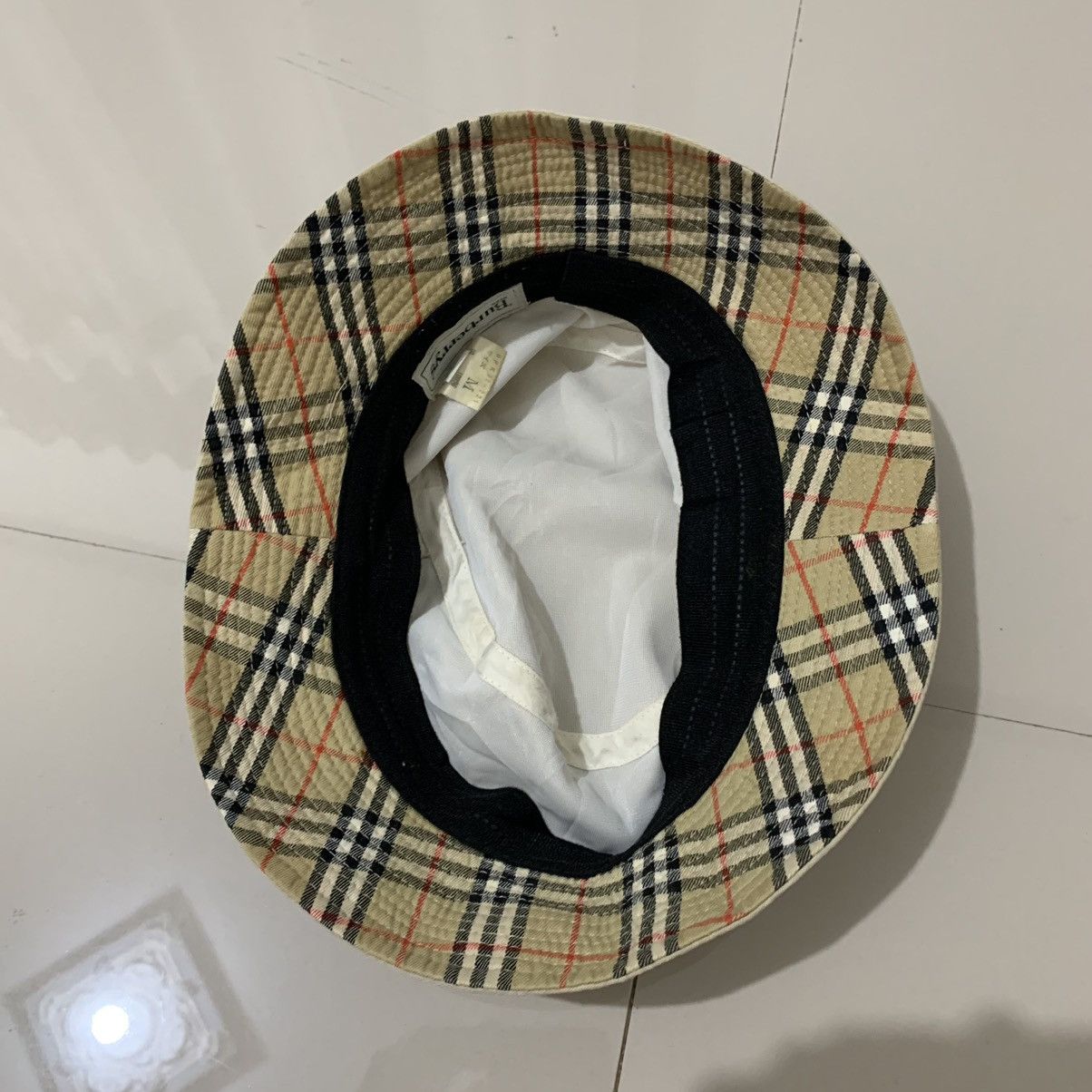 Burberry × Vintage Vintage burberry bucket hat Size 32 - 4 Thumbnail