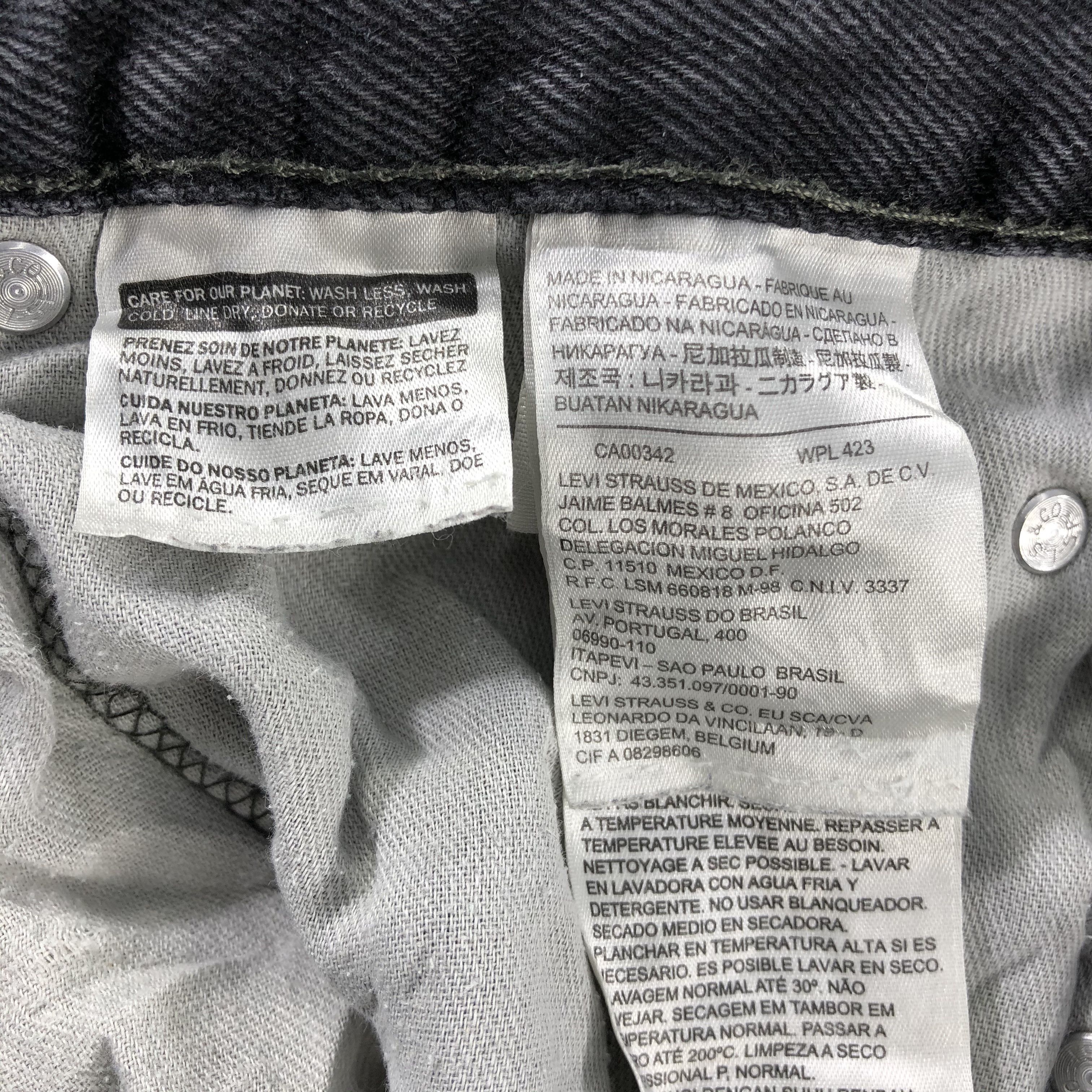 Levi's Vintage Faded Black Levis 550 Jeans-J2673 Size US 38 / EU 54 - 12 Thumbnail