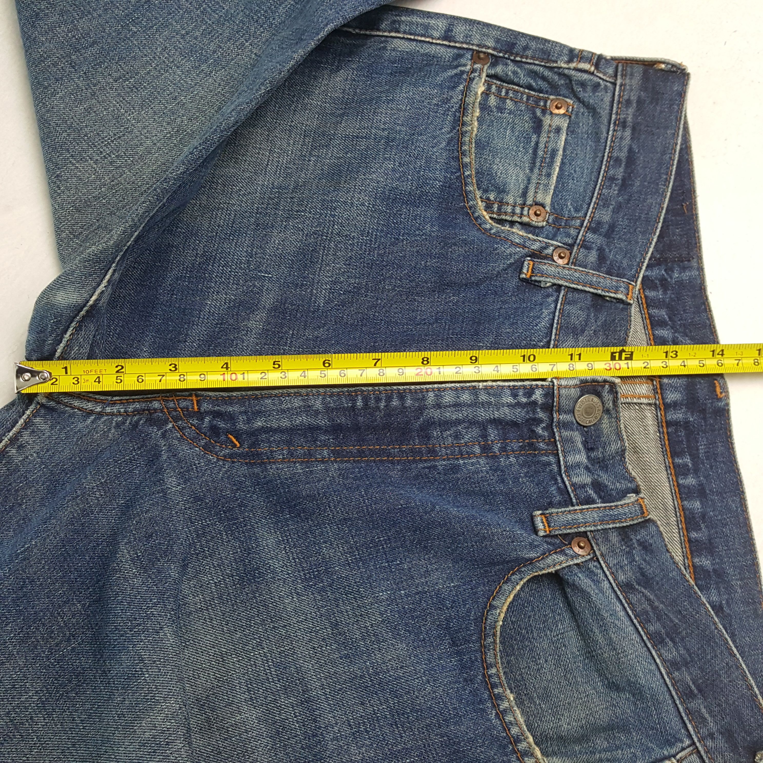 Levi's Levis 502 Big E Selvedge Streetwear Style Jeans RR13 Size US 29 - 8 Thumbnail