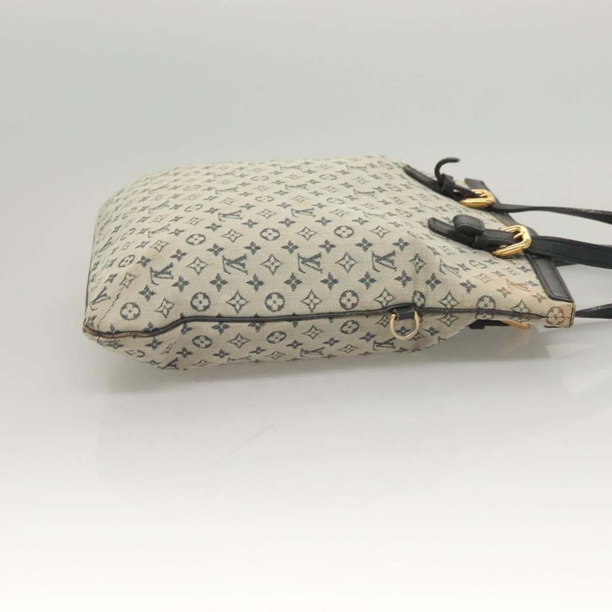 Louis Vuitton LOUIS VUITTON Monogram Mini Françoise Tote Bag Blue M92208 Size ONE SIZE - 4 Thumbnail