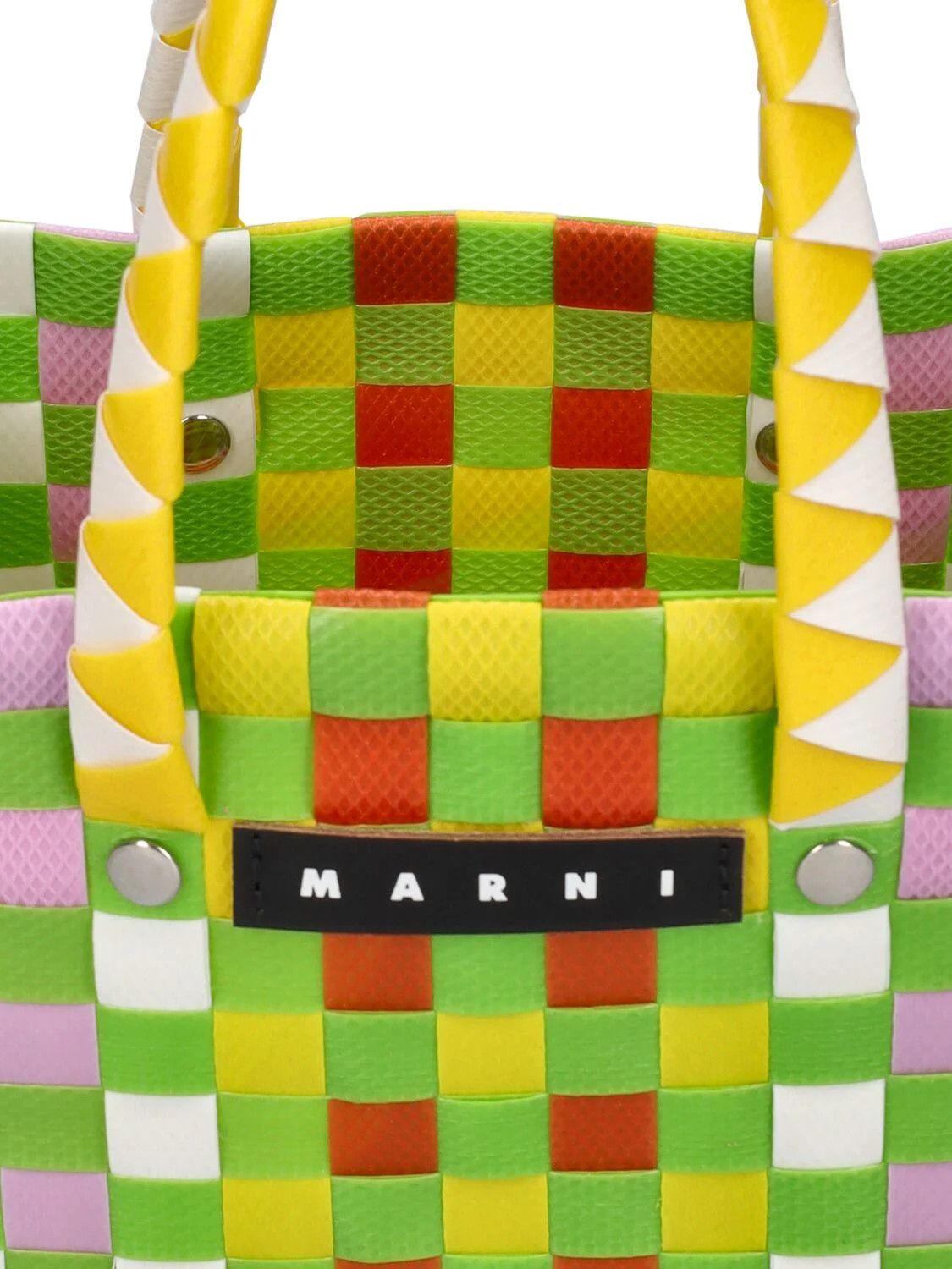 Marni o1f1d3z0725 Size: OS / Woven Micro Basket Bag in Multicolor Size ONE SIZE - 5 Thumbnail