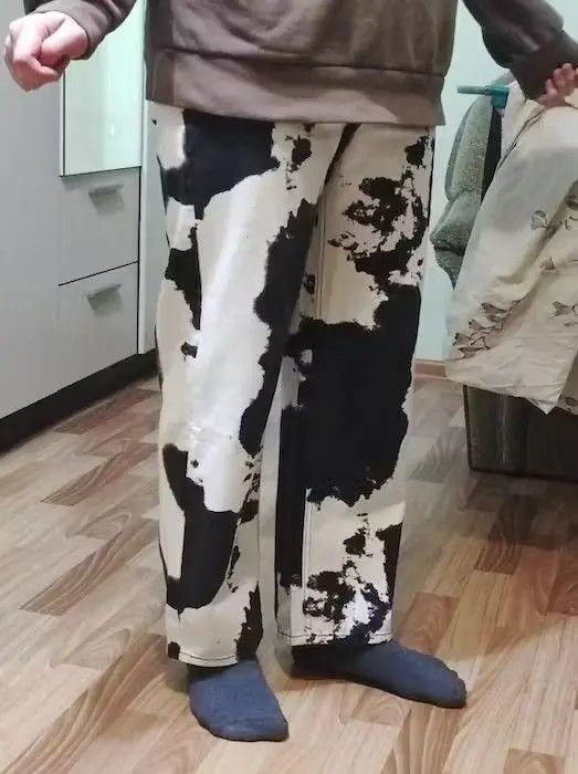 Japanese Brand Black White Straight Tie-dye Jeans Denim Pants Size US 30 / EU 46 - 6 Thumbnail