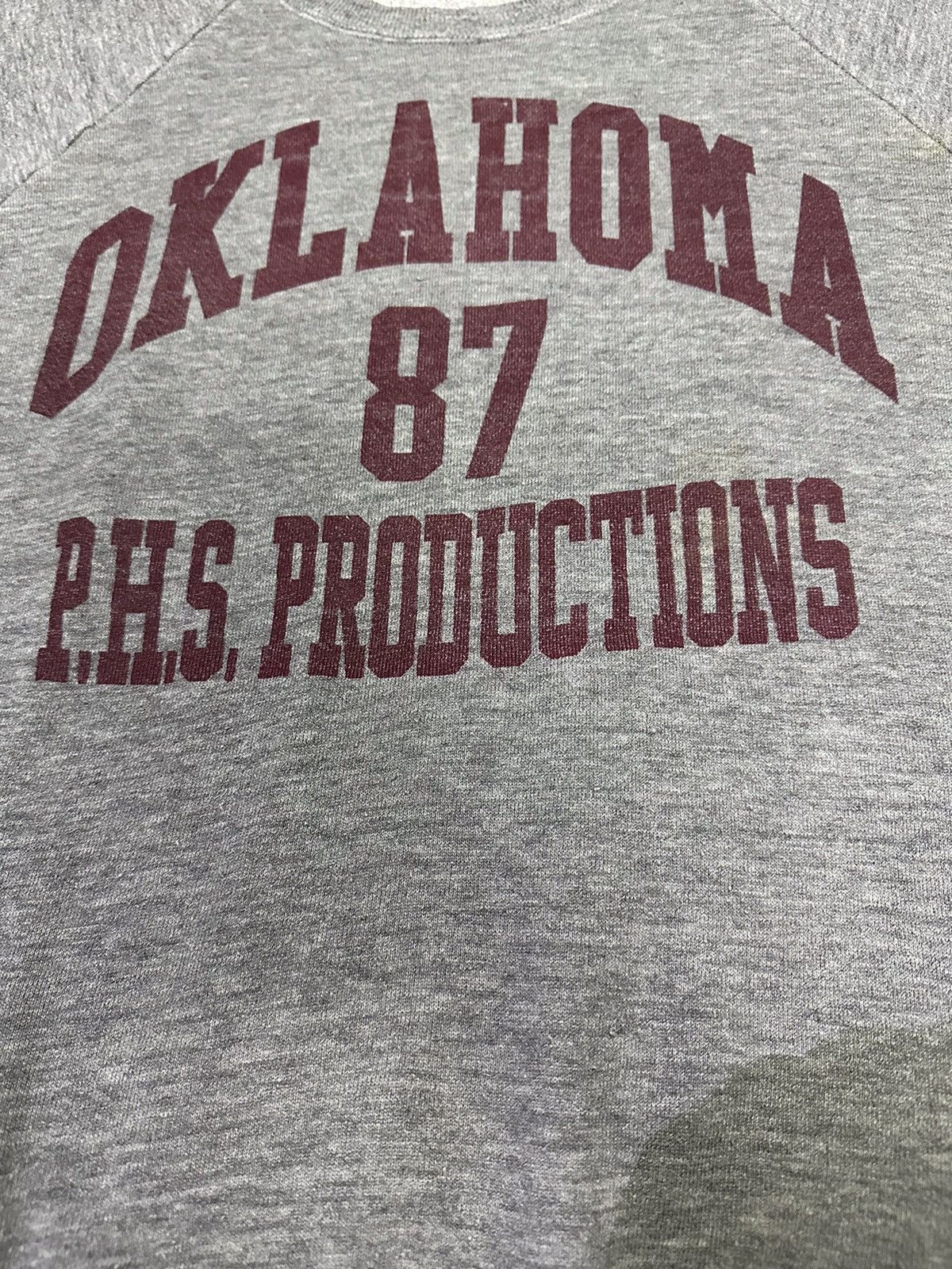 Japanese Brand 💥Vintage Rusell Oklahoma💥 Vintage Triblend Okhlahoma 💥 Size US XL / EU 56 / 4 - 3 Thumbnail