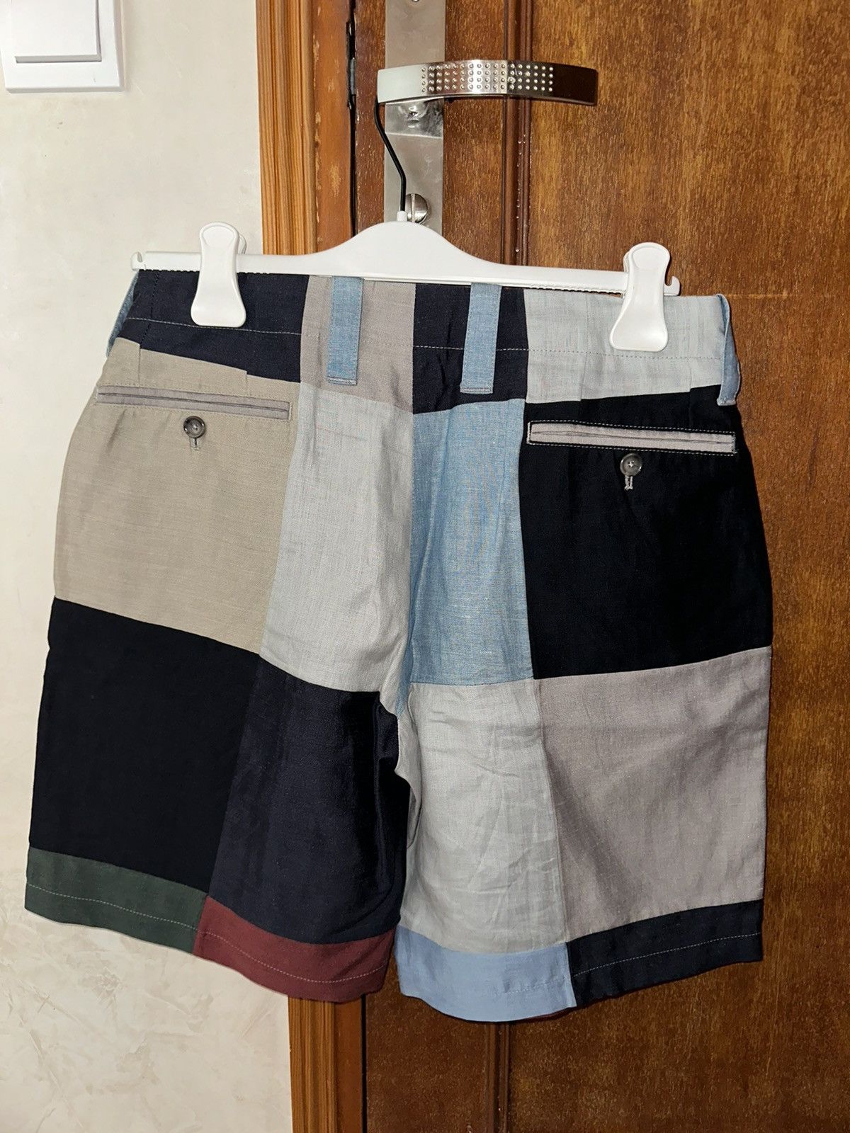 Dolce & Gabbana Dolce & Gabbana Cotton and linen patchwork shorts Size US 34 / EU 50 - 3 Thumbnail