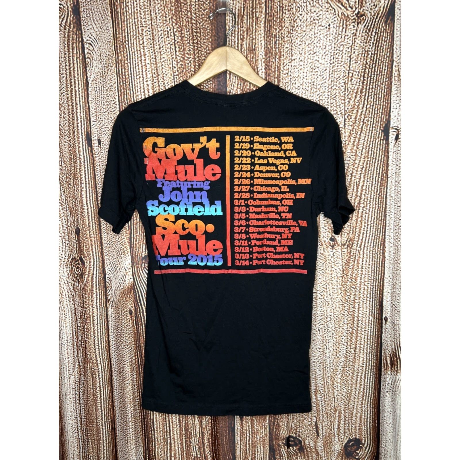 Gildan VINTAGE Govt. Mule Tee 2015 Black Shirt Small Mens Shirt Graphic Print Short Sleeve Crew Neck Black Cotton Gildan Size US S / EU 44-46 / 1 - 3 Thumbnail