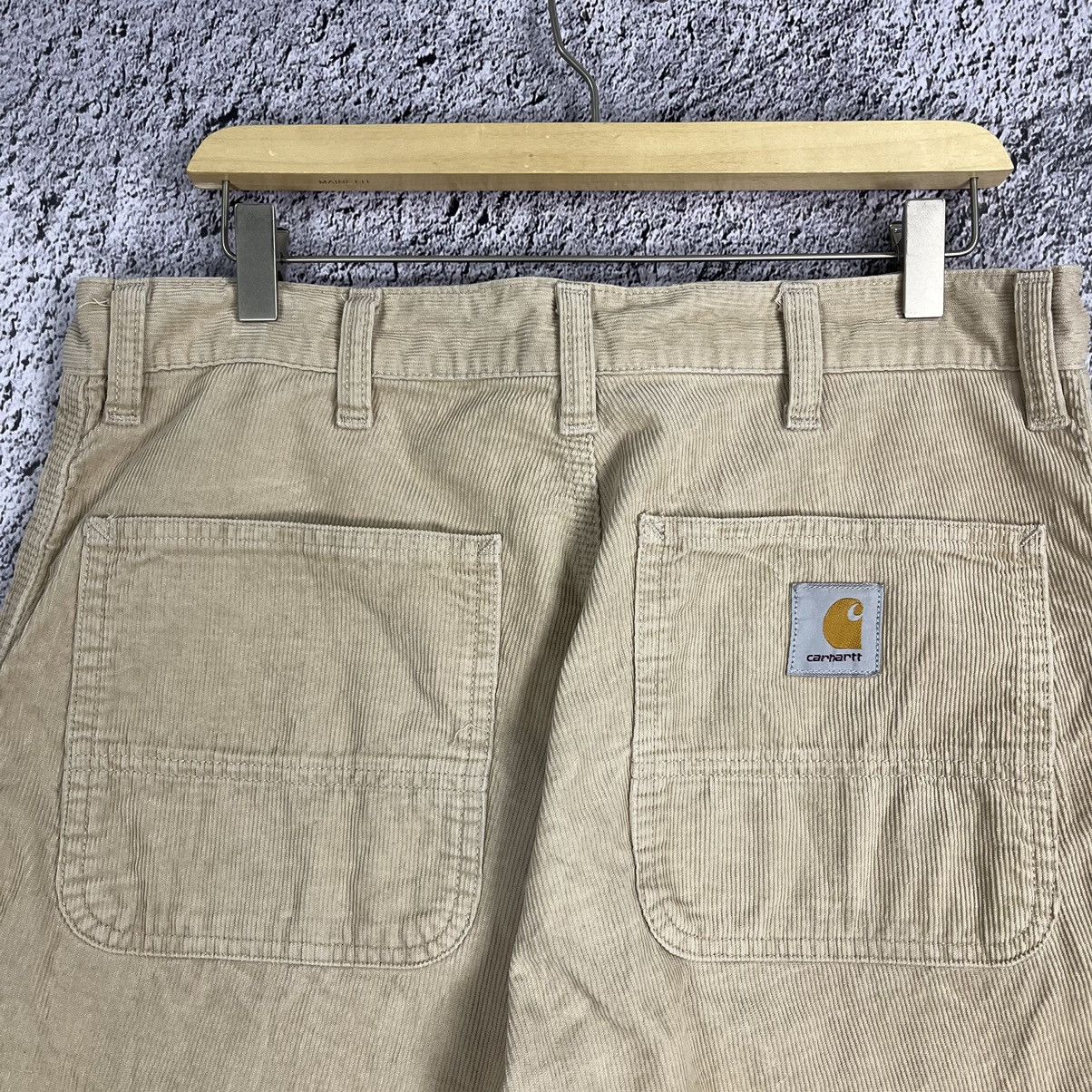 Carhartt × Carhartt Wip × Vintage 🦖VINTAGE🦖 Carhartt WIP Corduroy Beige Simple Pants Velvet Size US 33 - 10 Thumbnail