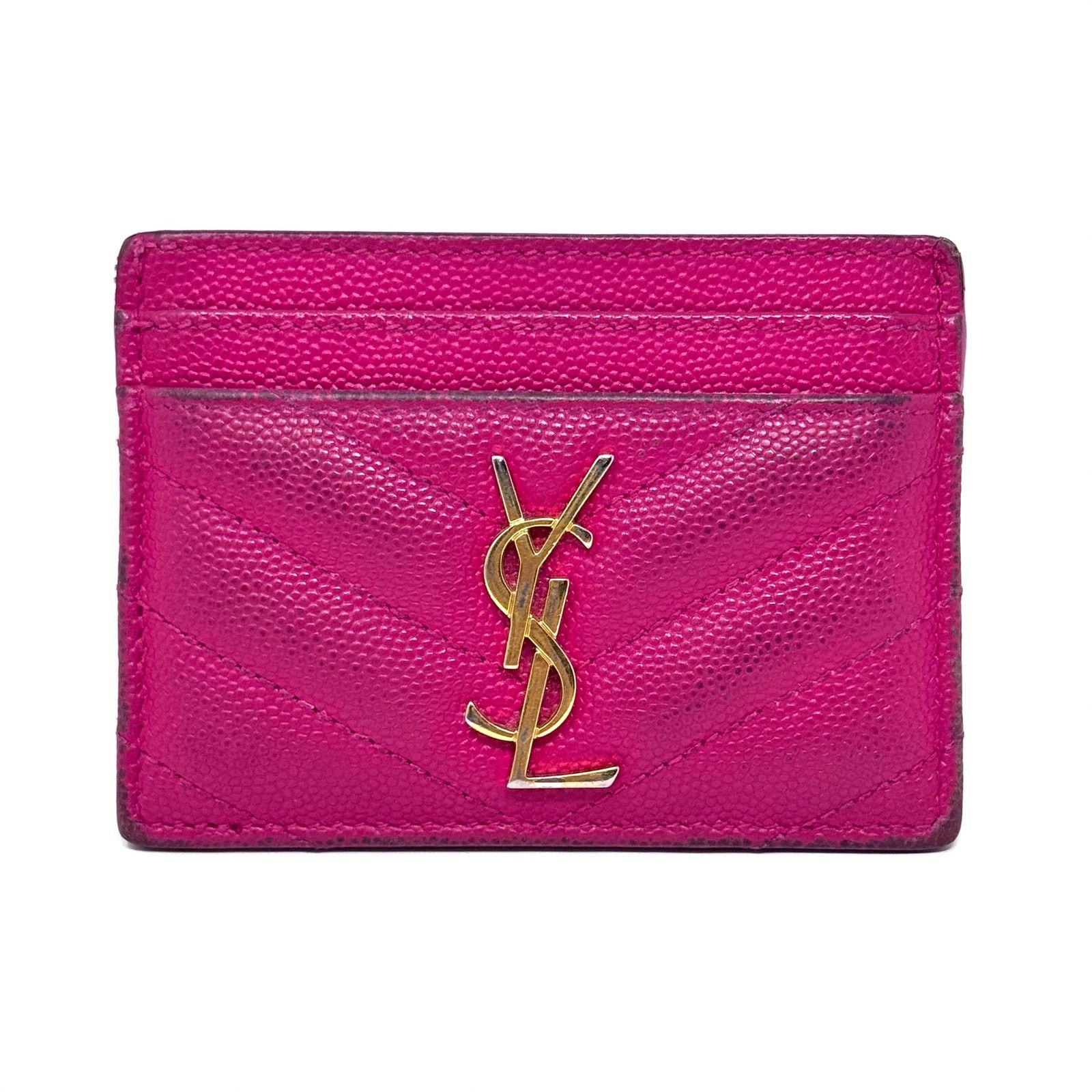 Saint Laurent Paris YSL Pink Cardholder Wallet Size ONE SIZE - 1 Thumbnail