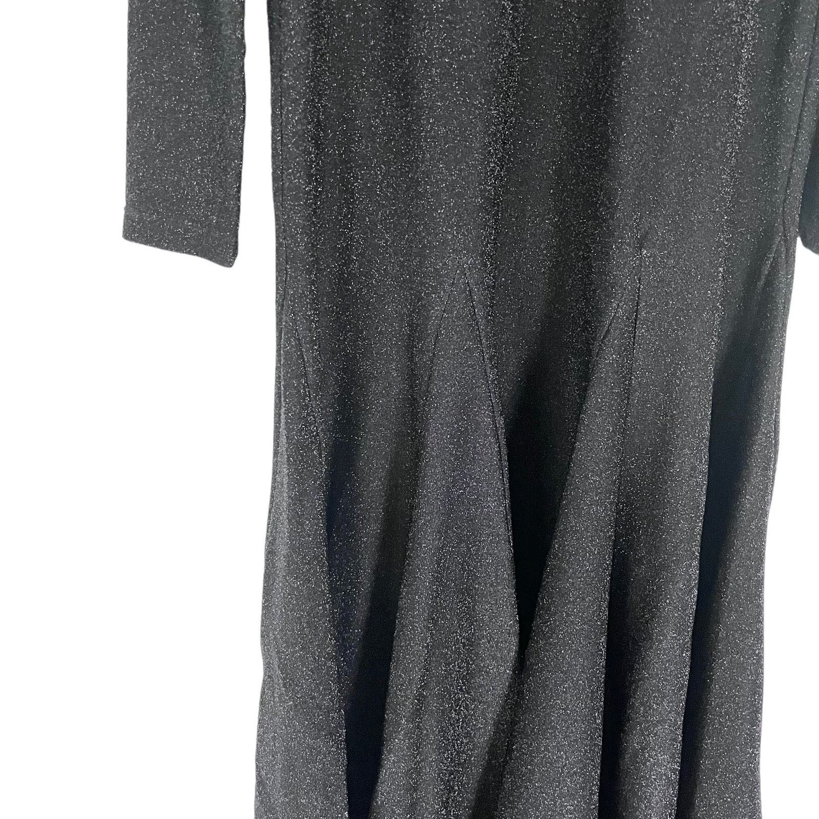 Ganni Ganni Metallic Lurex Print Long Sleeve Long Maxi Dress M Size M / US 6-8 / IT 42-44 - 4 Thumbnail