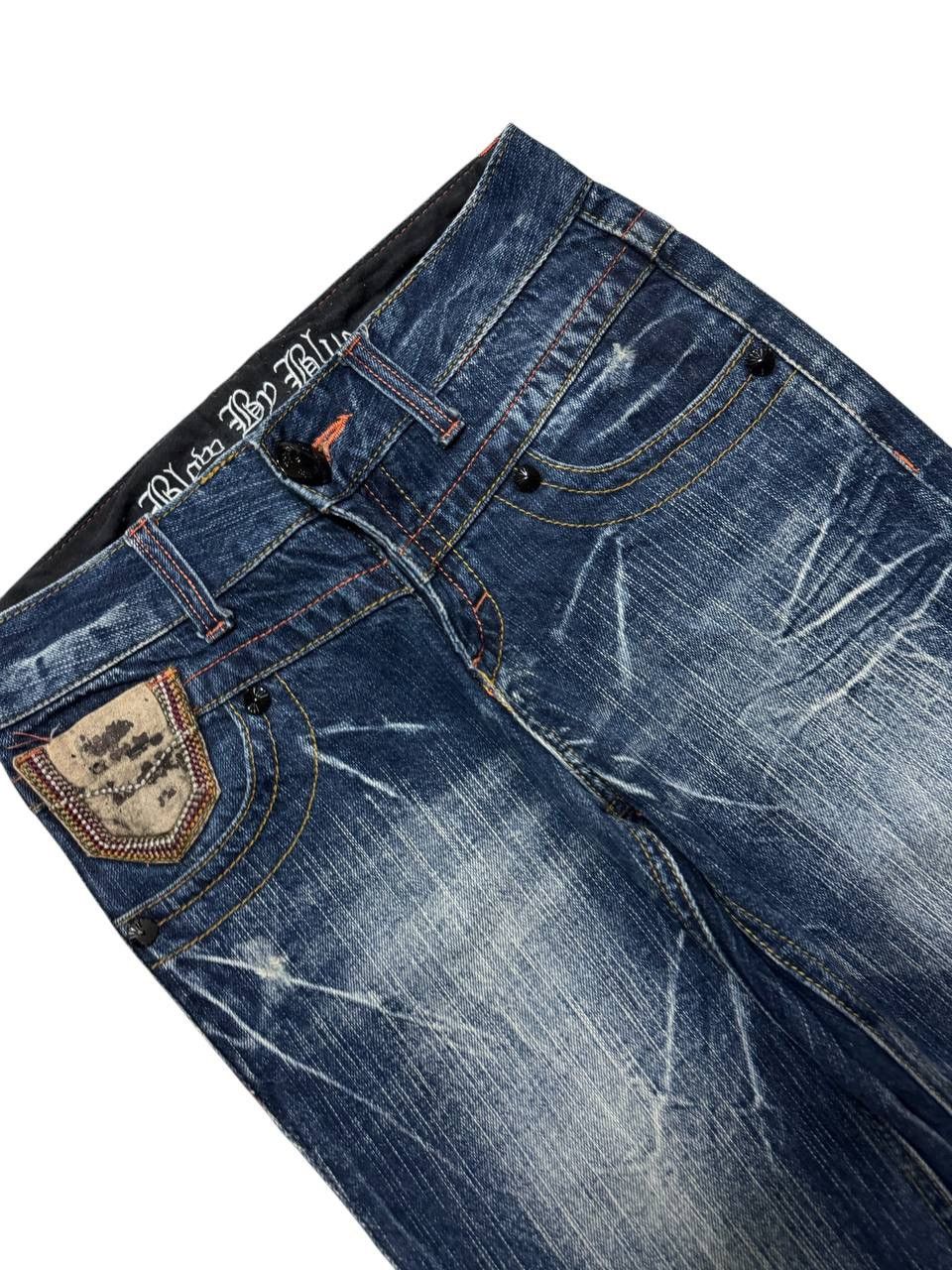 Vintage 💥Flare💥Vintage Blow By Blue Whisker Tunder Bootcut Sick Jean Size US 28 / EU 44 - 4 Thumbnail