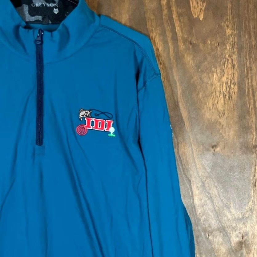 Vintage Greyson Sweatshirt Mens 2XL Blue 1/4 Zip Pullover Athletic Performance Golf Size US XXL / EU 58 / 5 - 5 Thumbnail