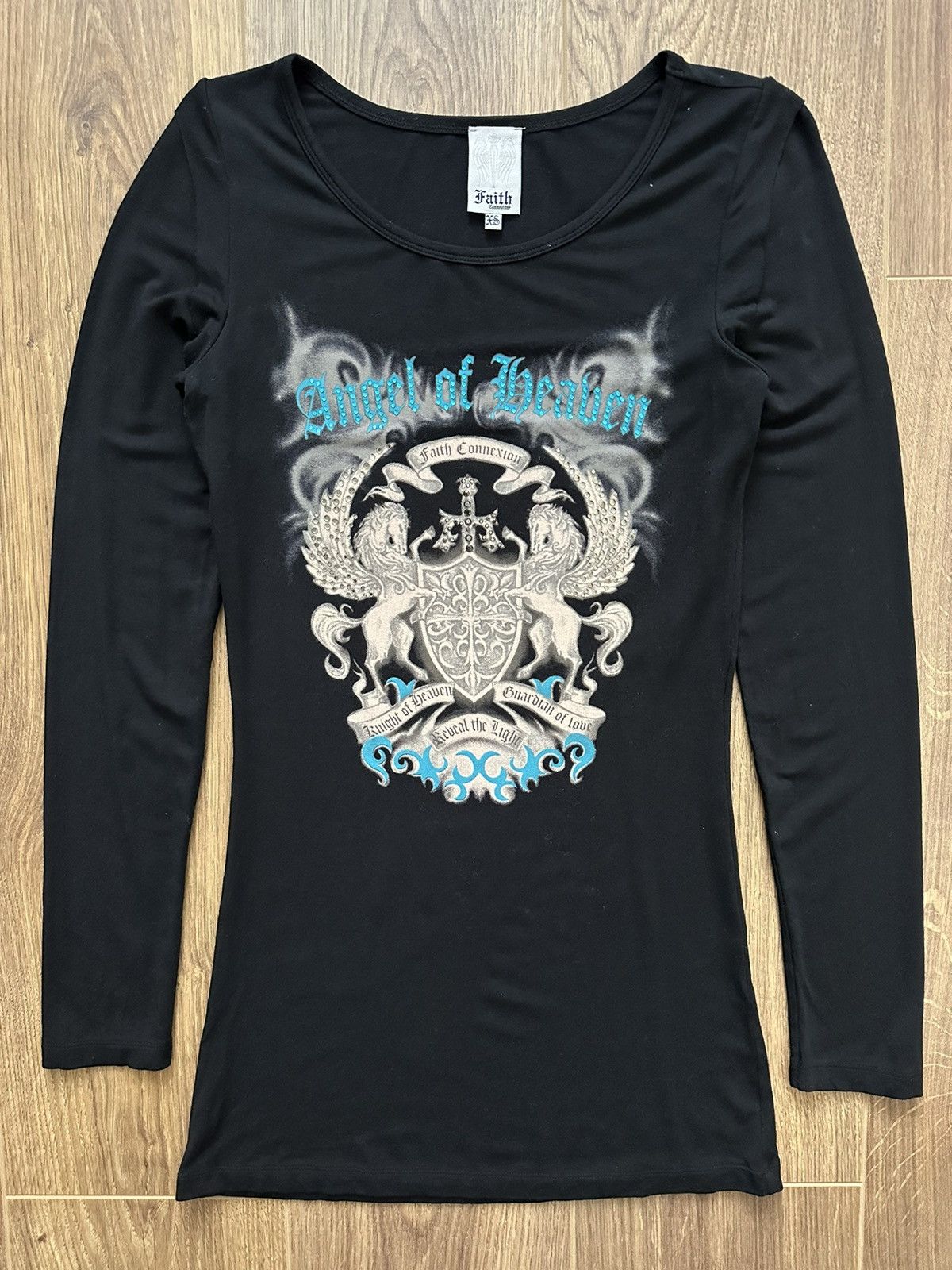 Faith Connexion × Vintage Faith Connexion Black Logo Long Sleeve Women’s Sweater Size S / US 4 / IT 40 - 1 Thumbnail