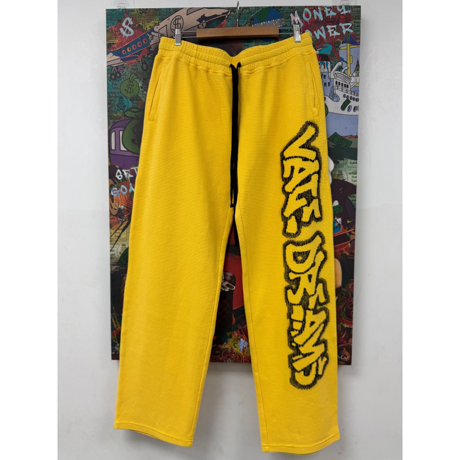 Vale VALE Dreams Rhinestone Thermal Sweats Yellow New W/Tags XL Size US 36 / EU 52 - 1 Thumbnail