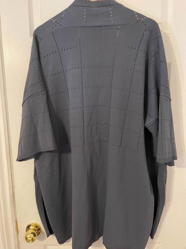 Designer Beautiful Blue Oversized Cardigan Size S, but fits up to M Size S / US 4 / IT 40 - 6 Thumbnail