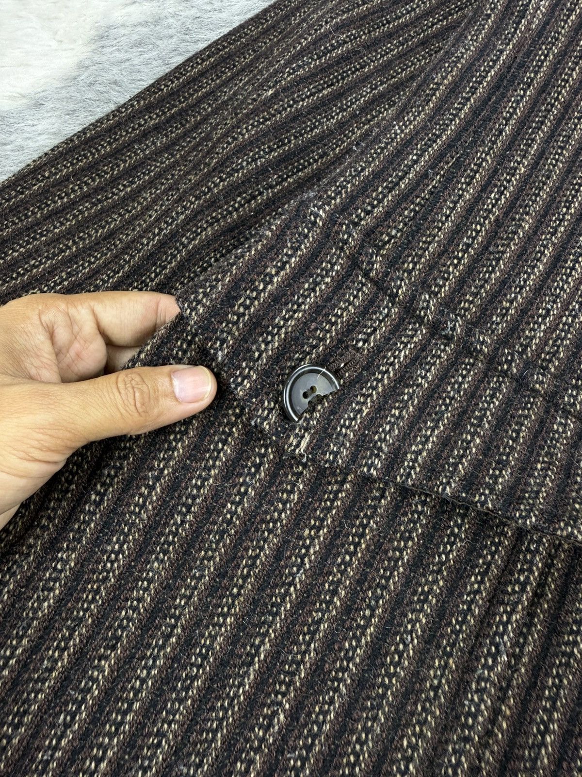 Beauty Beast Vintage 90s PPFM Big Label Double Breasted Wool Long Coat Size US M / EU 48-50 / 2 - 9 Thumbnail
