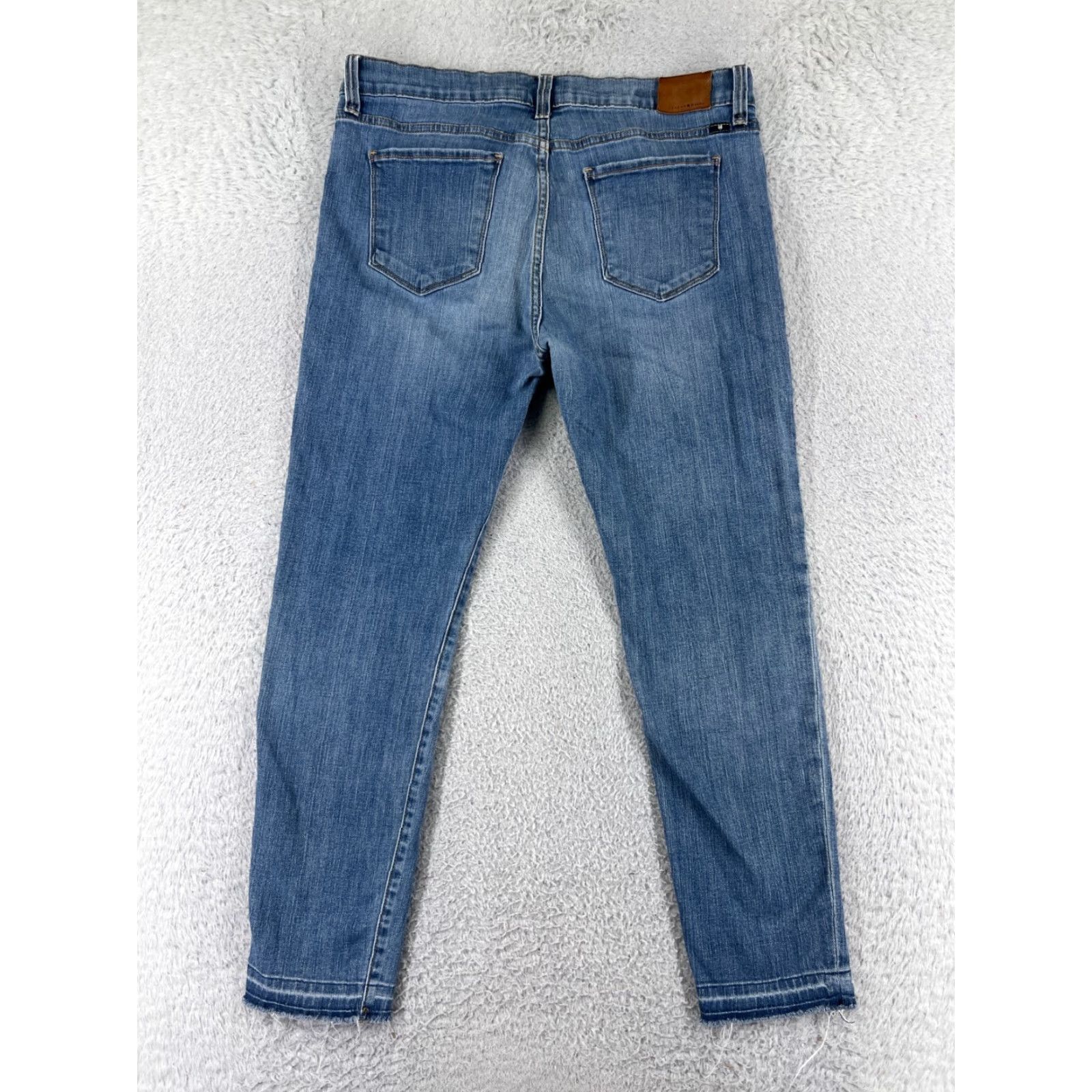 Lucky Brand Lucky Brand Jeans Womens 10 Blue Denim Skinny 5-Pocket Regular Inseam 25.5in Medium Wash 90s Theme Comfort Cotton Blend N/A Size 32" / US 10 / IT 46 - 2 Thumbnail