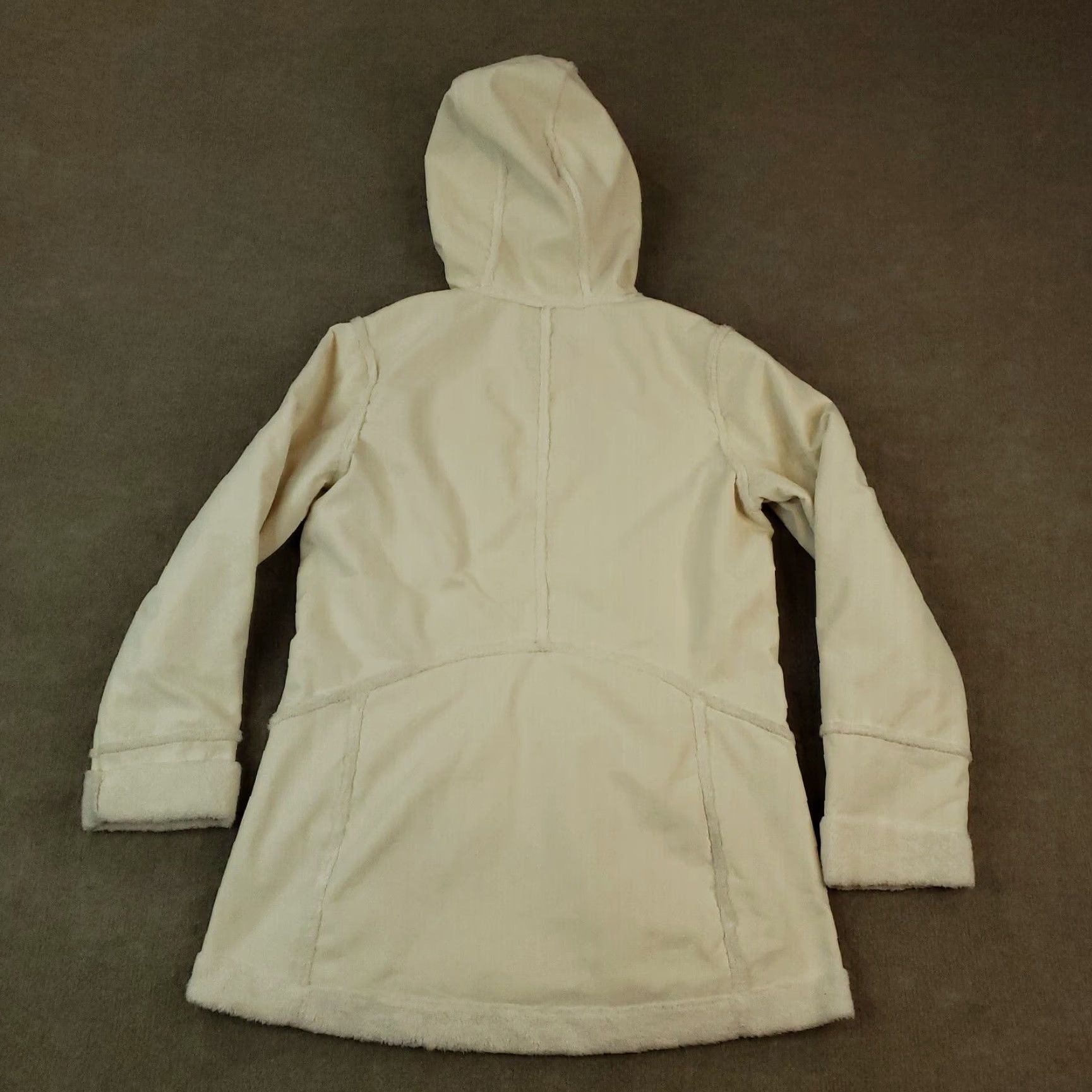 Vintage Columbia Jacket Womens M White Nylon Fleece Hooded Zip Up Casual Size M / US 6-8 / IT 42-44 - 8 Thumbnail