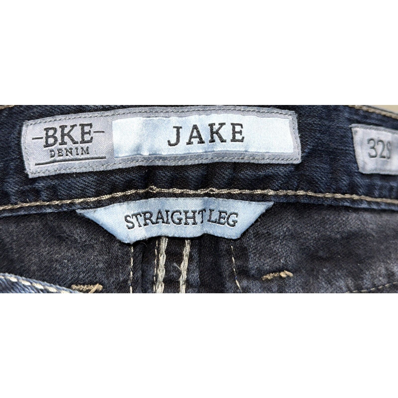 BKE BKE Denim Jeans — Men — Straight Leg — Size 32x26 — Dark Blue Cotton Denim — Regular Fit Size US 32 / EU 48 - 6 Thumbnail