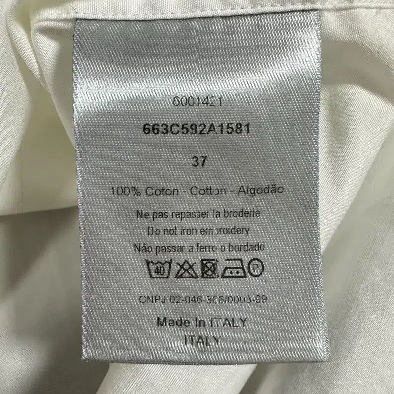 Dior Dior Size 37 Camellia embroidered logo shirt Size US XXS / EU 40 - 6 Thumbnail