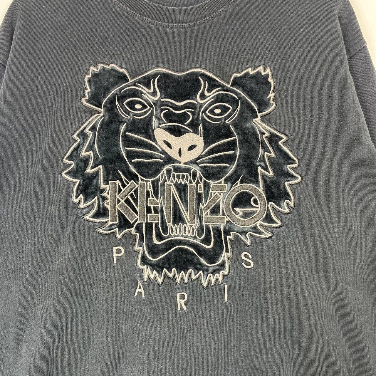 Kenzo Kenzo Paris Tiger Embroidered Sweatshirt Black Crewneck S Size US S / EU 44-46 / 1 - 2 Thumbnail