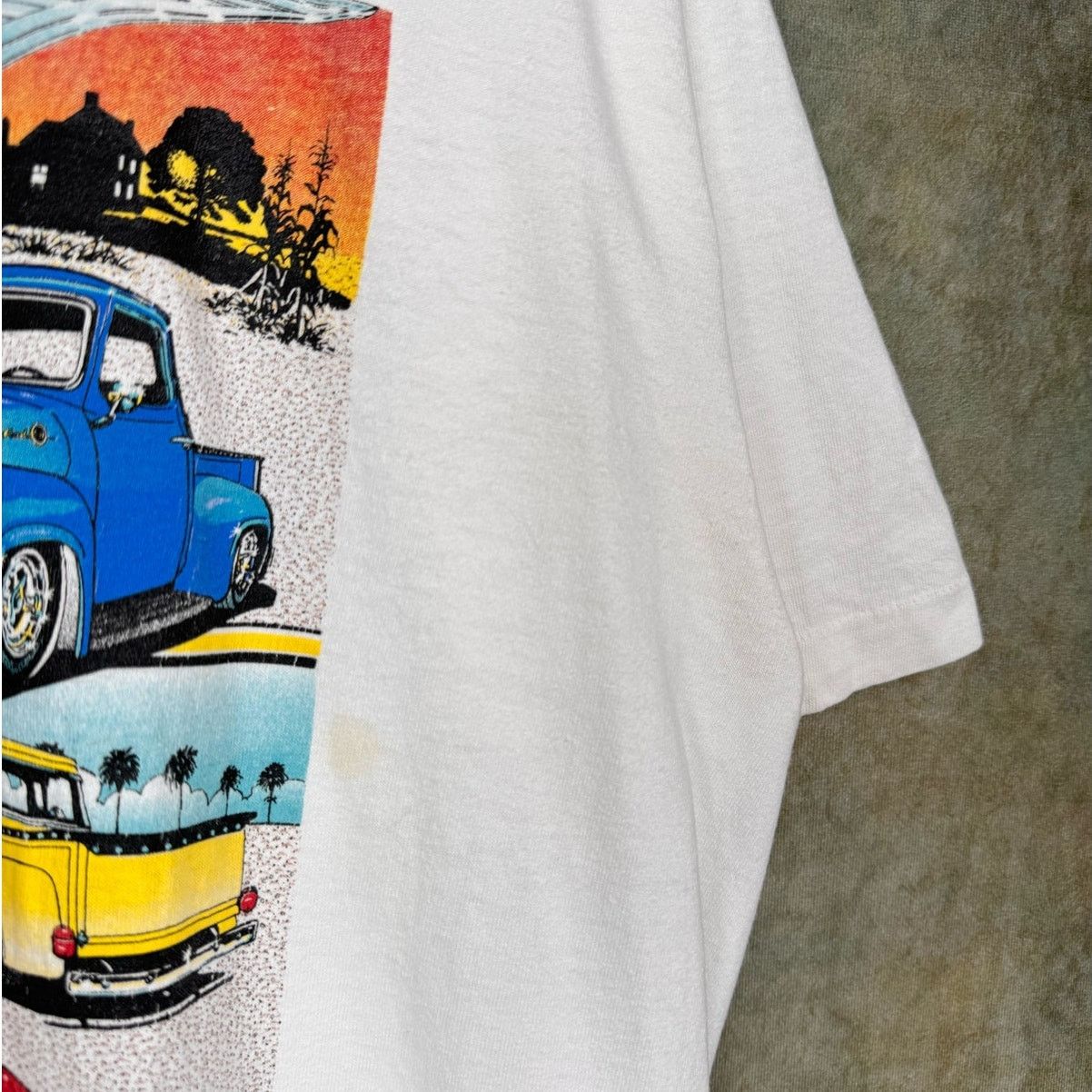 Ford × Fruit Of The Loom × Vintage VTG 90s Ford F-100 Truck T Shirt Sz XL White Retro Cars Size US XL / EU 56 / 4 - 4 Thumbnail