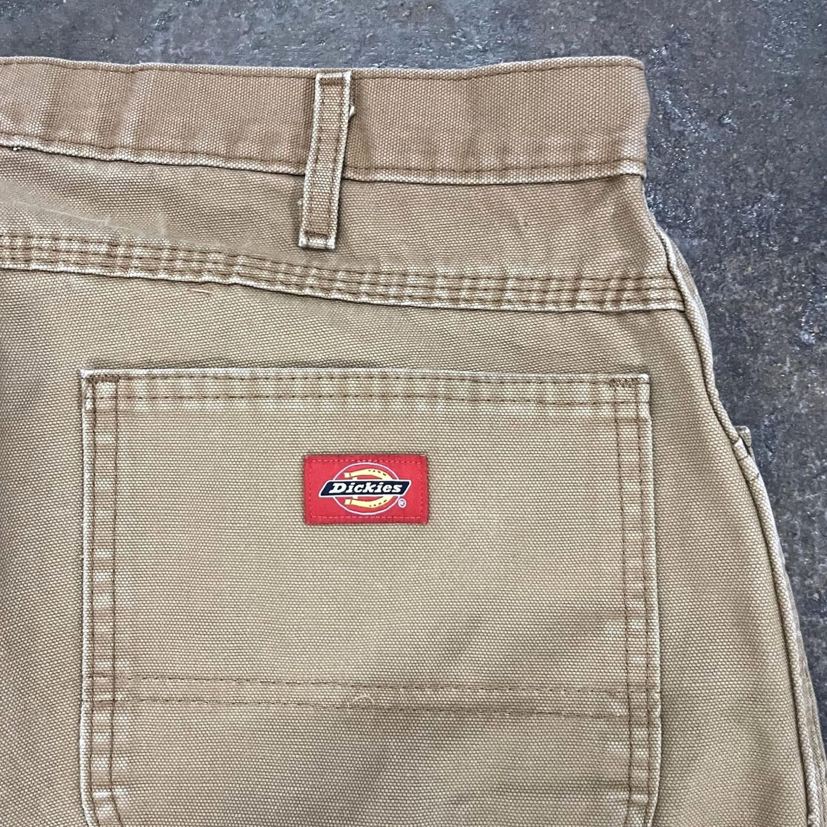Dickies Y2K Dickies Carpenter Pants 36x30 Brown Canvas Relaxed Fit Workwear Utility Mens Pants Size US 36 / EU 52 - 4 Thumbnail