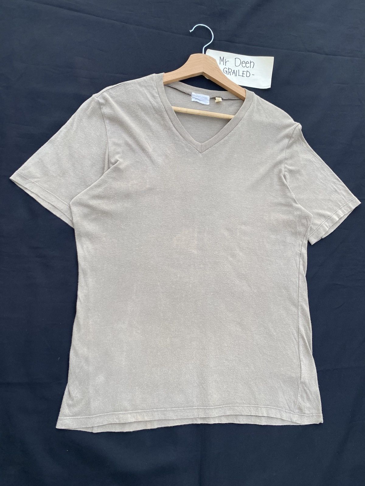Helmut Lang Rare Vintage Helmut Lang Produced 1998 Brown Plain Tshirt Size US M / EU 48-50 / 2 - 2 Thumbnail