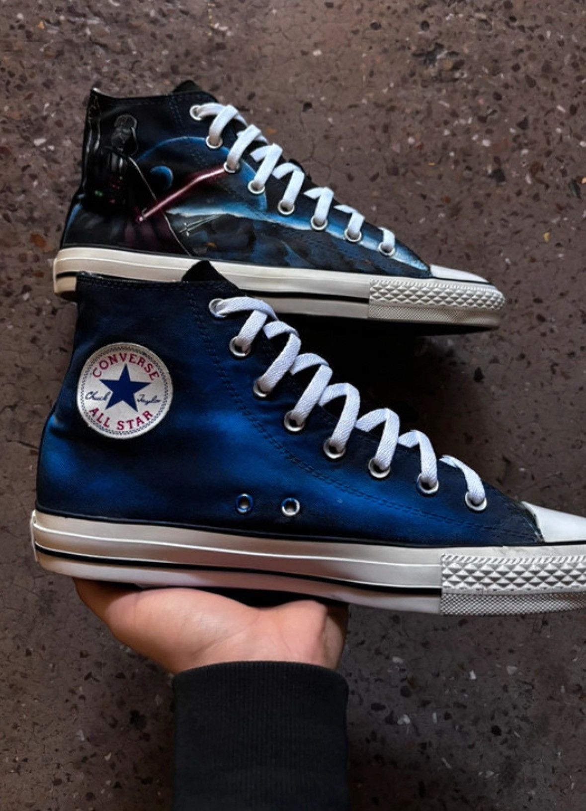 Converse Men’s high custom sneakers Converse All Star - Star Wars Size US 9.5 / EU 42-43 - 4 Thumbnail