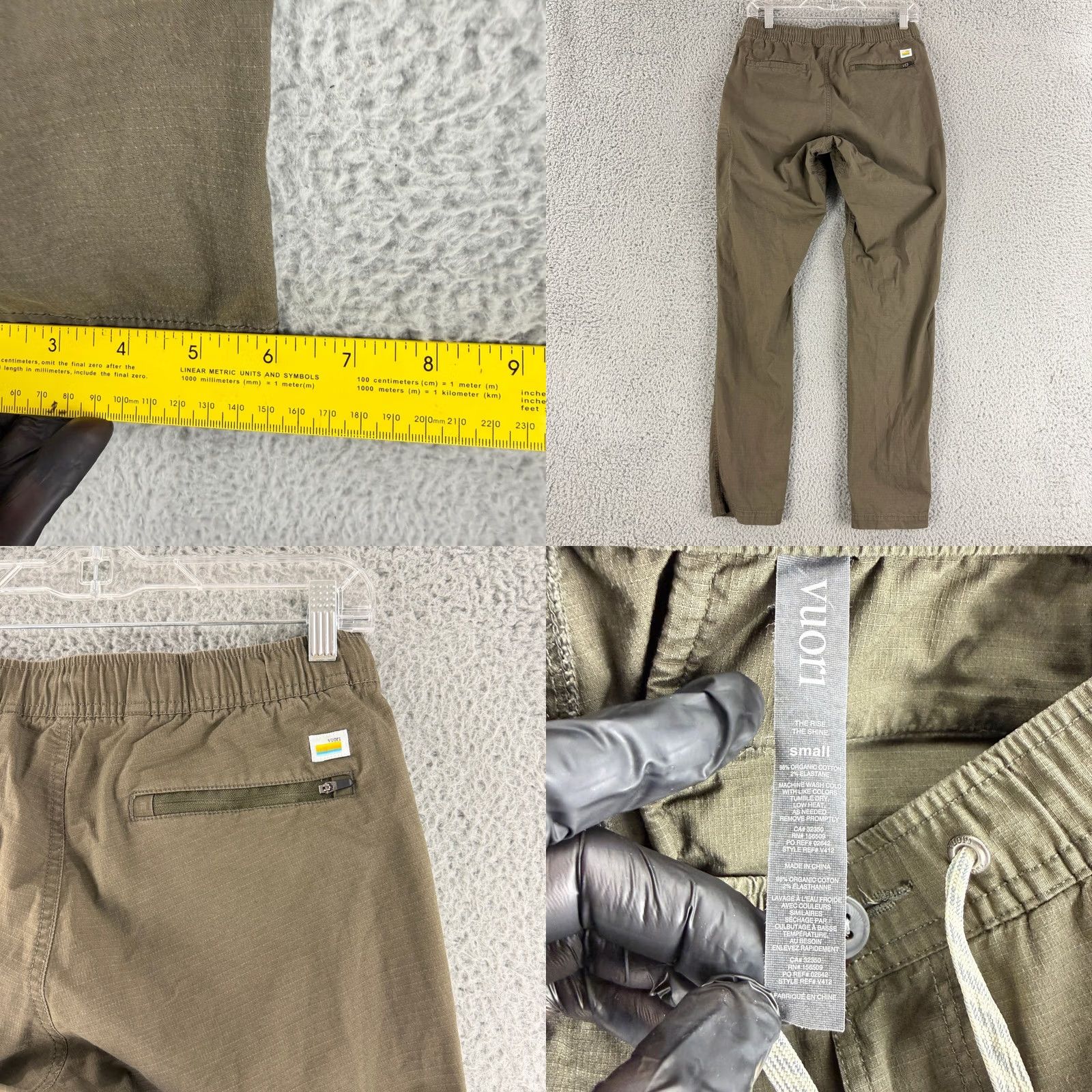 Vuori Vuori Ripstop Climber Pants Mens S Olive Green Slim Straight Jogger Pants Slim Straight Outdoor City Casual Travel Mens Size US 28 / EU 44 - 8 Thumbnail
