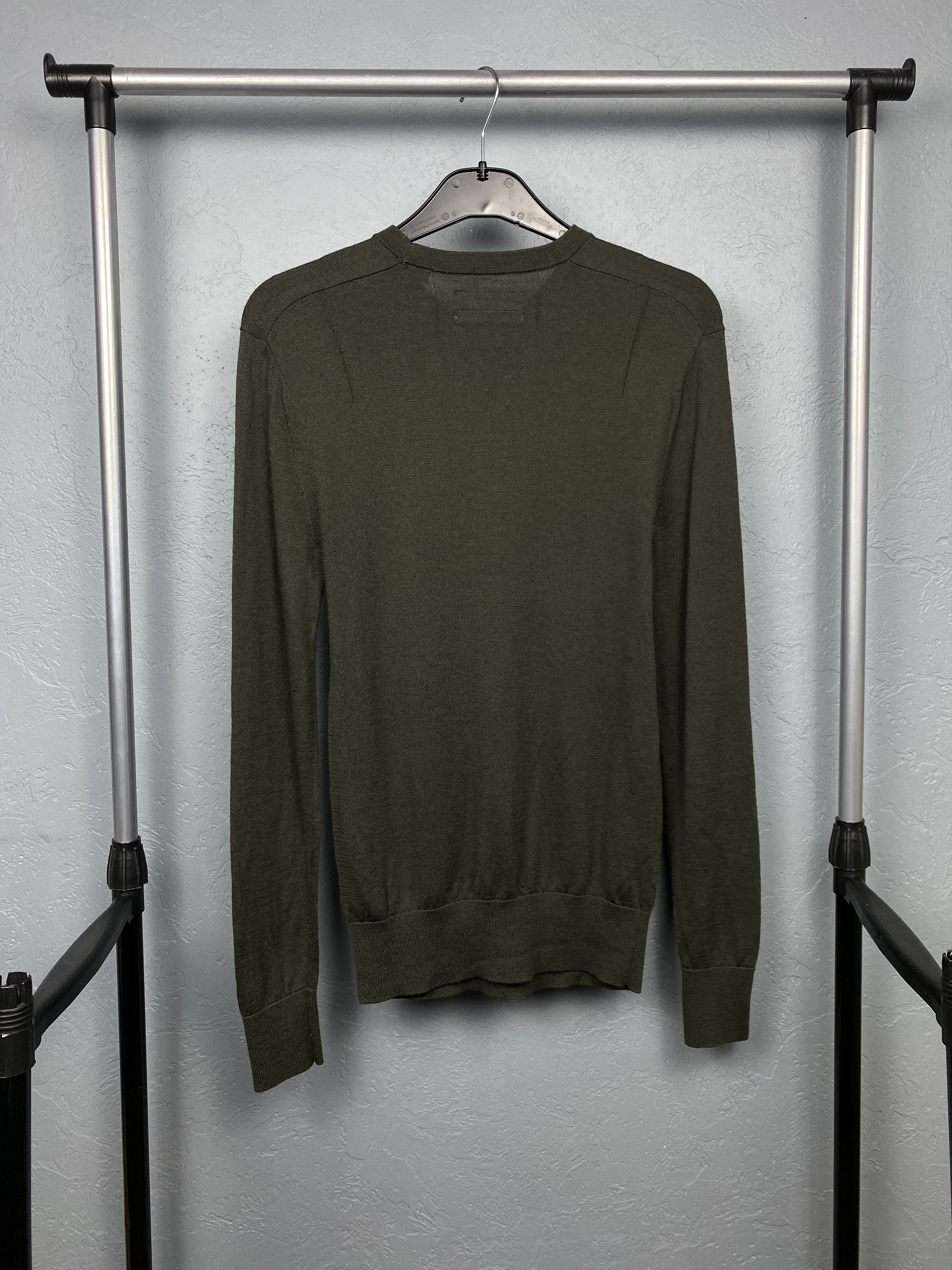 Allsaints AllSaints Mens Mode Merino Crew Neck Wool Knit Sweater Size US S / EU 44-46 / 1 - 6 Thumbnail