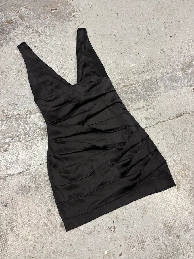 Roberto Cavalli 2000s Robero Cavalli Black Silk Dress Size M / US 6-8 / IT 42-44 - 4 Thumbnail
