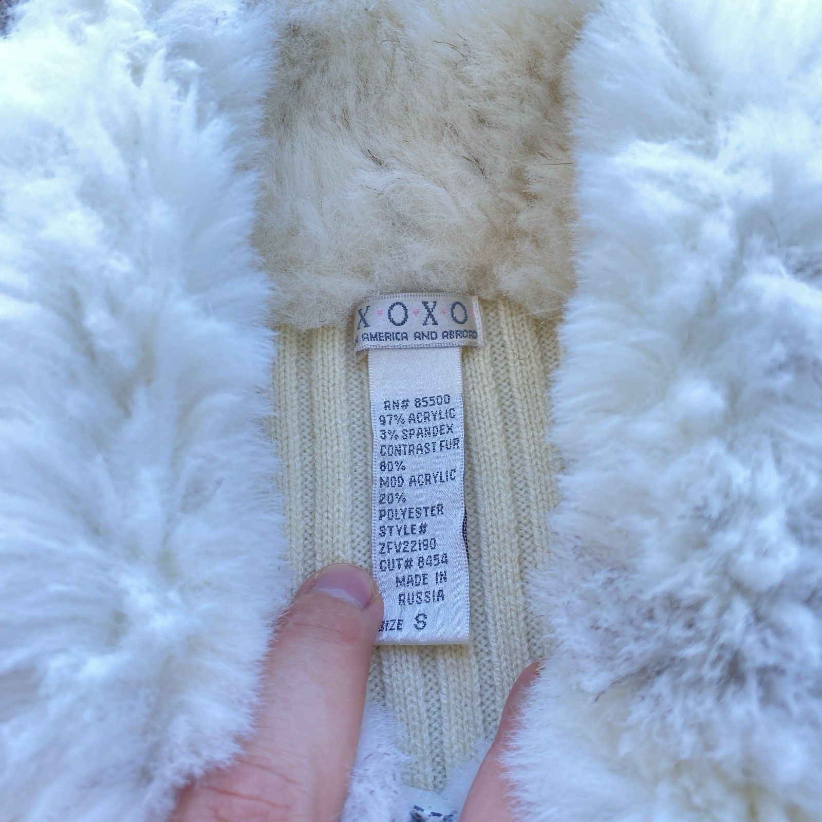 Hysteric Glamour × Undercover 00s Ribbed Faux Fur Sweater Jacket If Six Was Nine Vibe Size M / US 6-8 / IT 42-44 - 4 Thumbnail