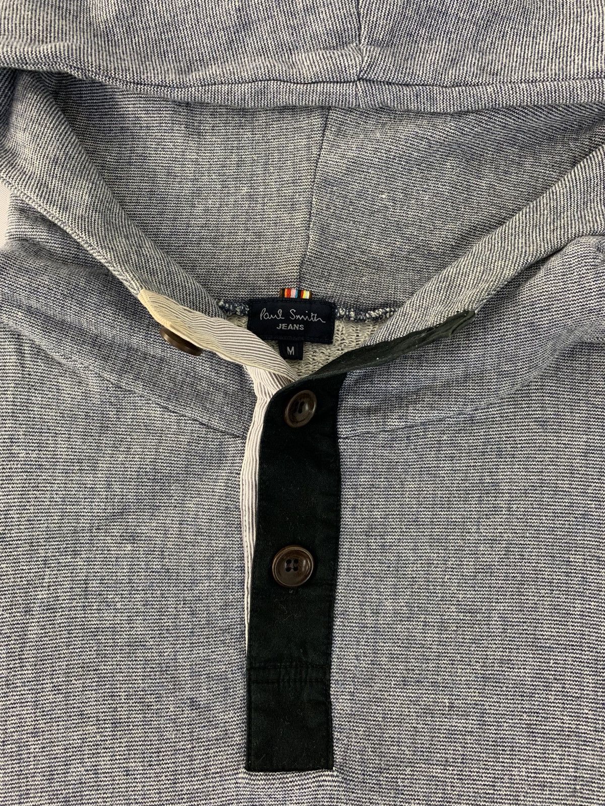 Paul Smith 90s Paul Smith Jeans Hooded Pull Over Big Logo Sweatshirt Size M / US 6-8 / IT 42-44 - 3 Thumbnail