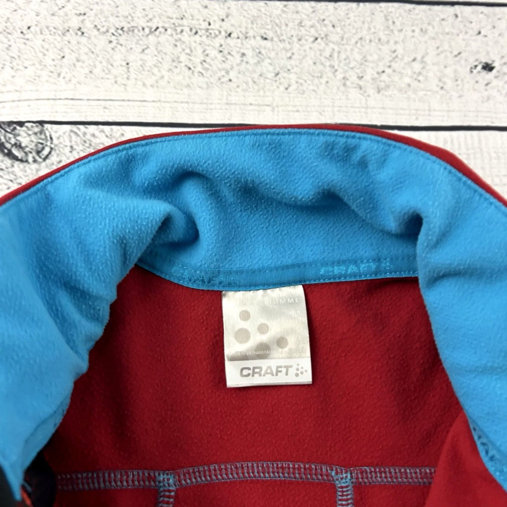 Vintage Craft Jacket 1/4 Zip Pullover Men's M Red Size US M / EU 48-50 / 2 - 2 Thumbnail