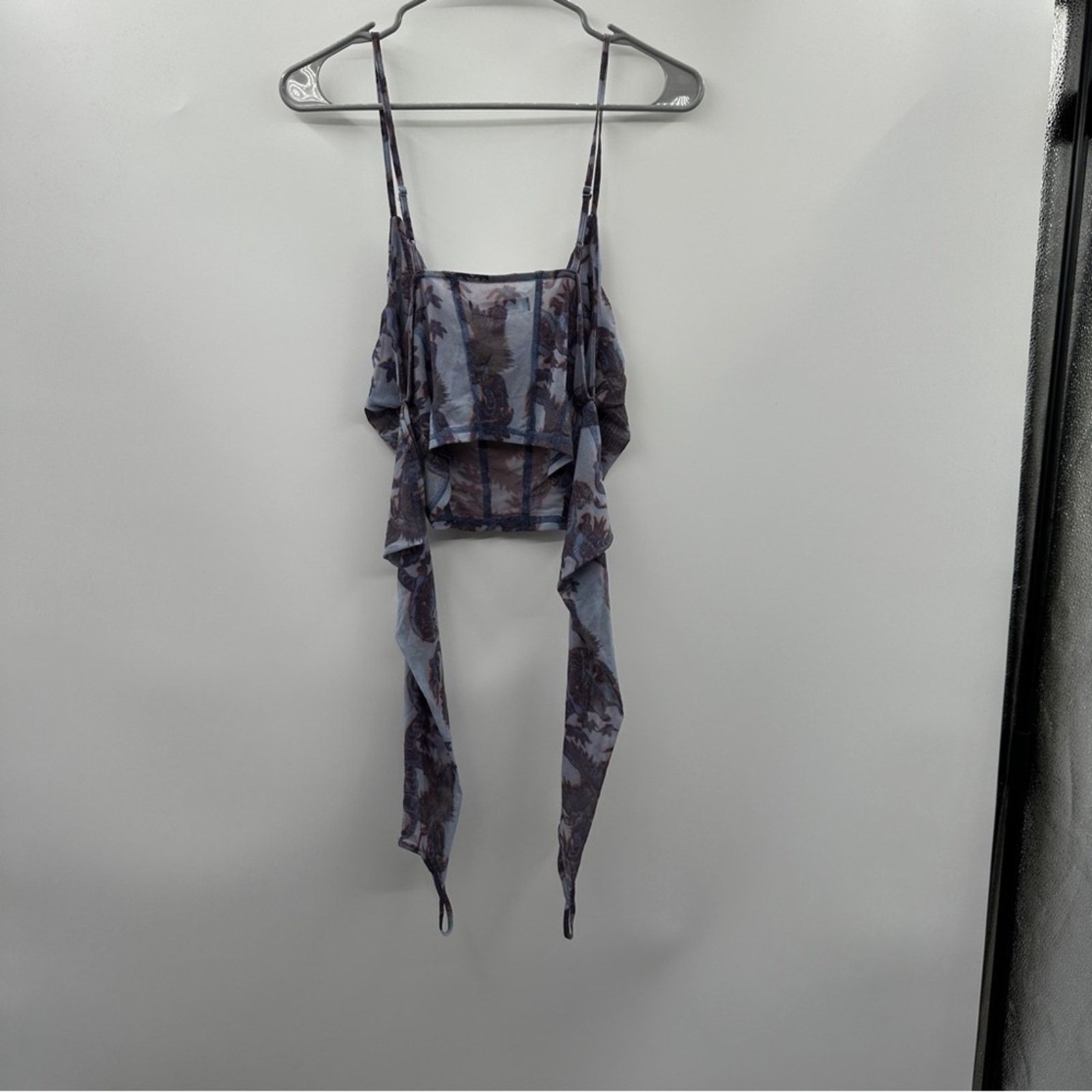 Urban Outfitters Urban Outfitters Ziggy Purple Paisley Corset Top Sz L Size L / US 10 / IT 46 - 7 Thumbnail