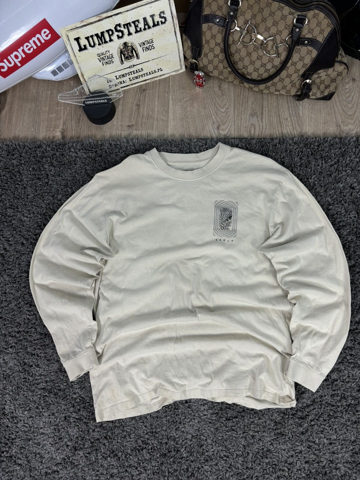 Edwin × Japanese Brand × Vintage Rare Crazy Japanese Longsleeve Big Logo Edwin Supply Y2K Size US L / EU 52-54 / 3 - 5 Thumbnail