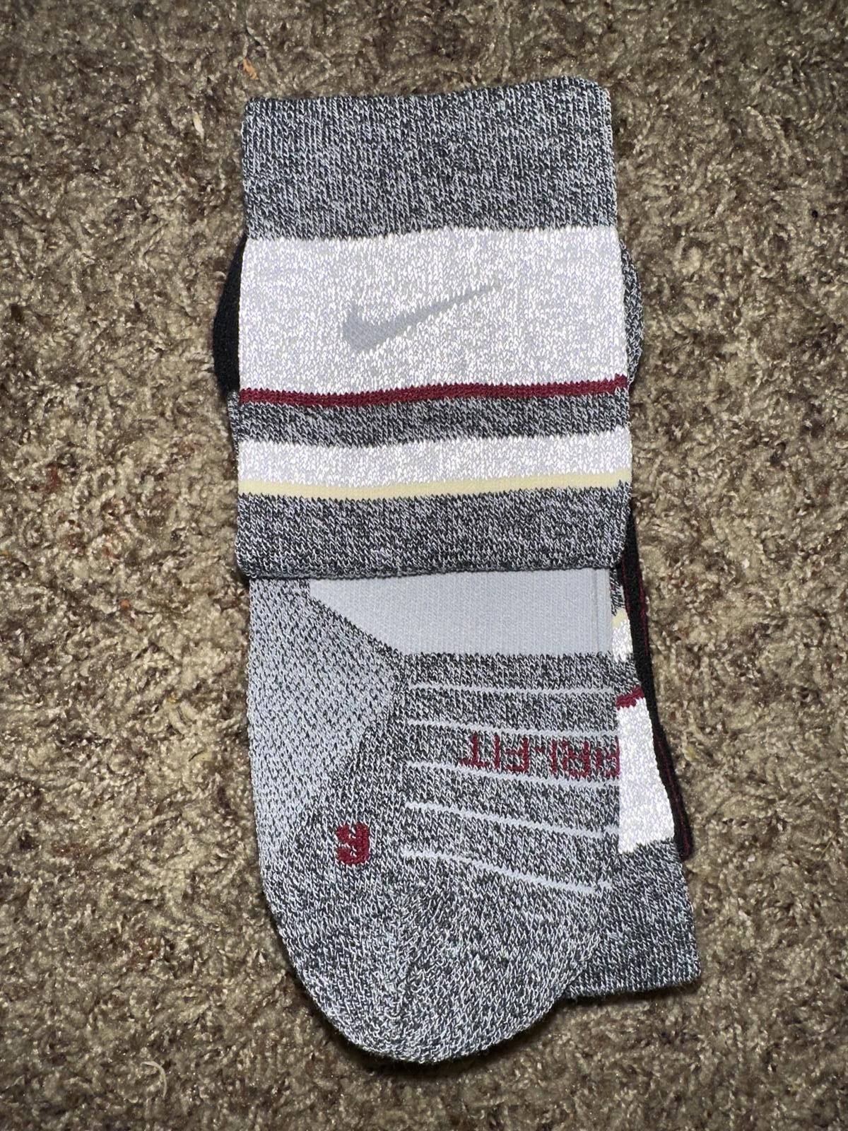 Nike Nike Men's Florida State Seminoles Multiplier 2-Pair Crew Socks Size ONE SIZE - 10 Thumbnail