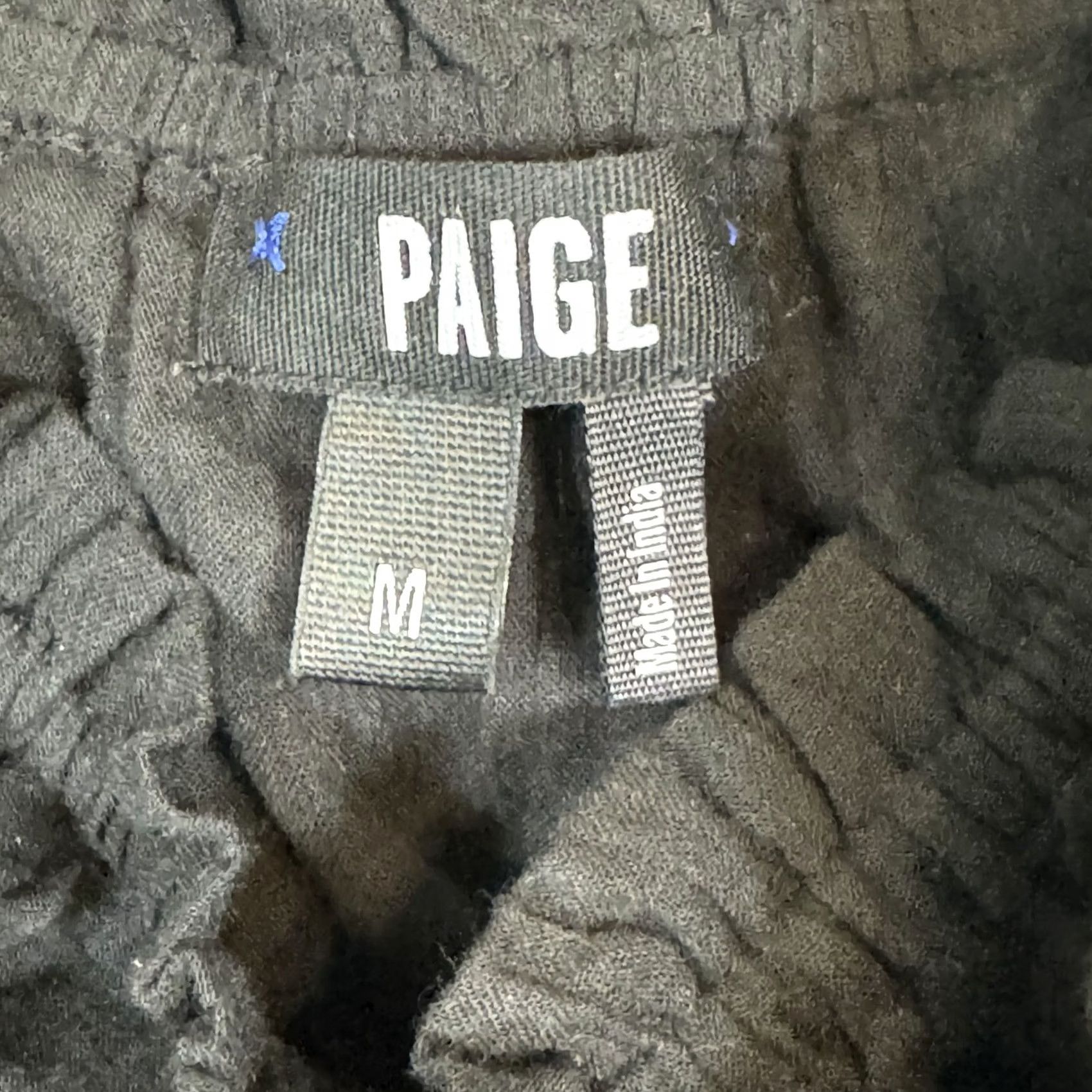 Paige Paige Blouse Women M Black Cotton Knit Sleeveless Knotted Shoulder Elastic Neck W278 Size M / US 6-8 / IT 42-44 - 4 Thumbnail