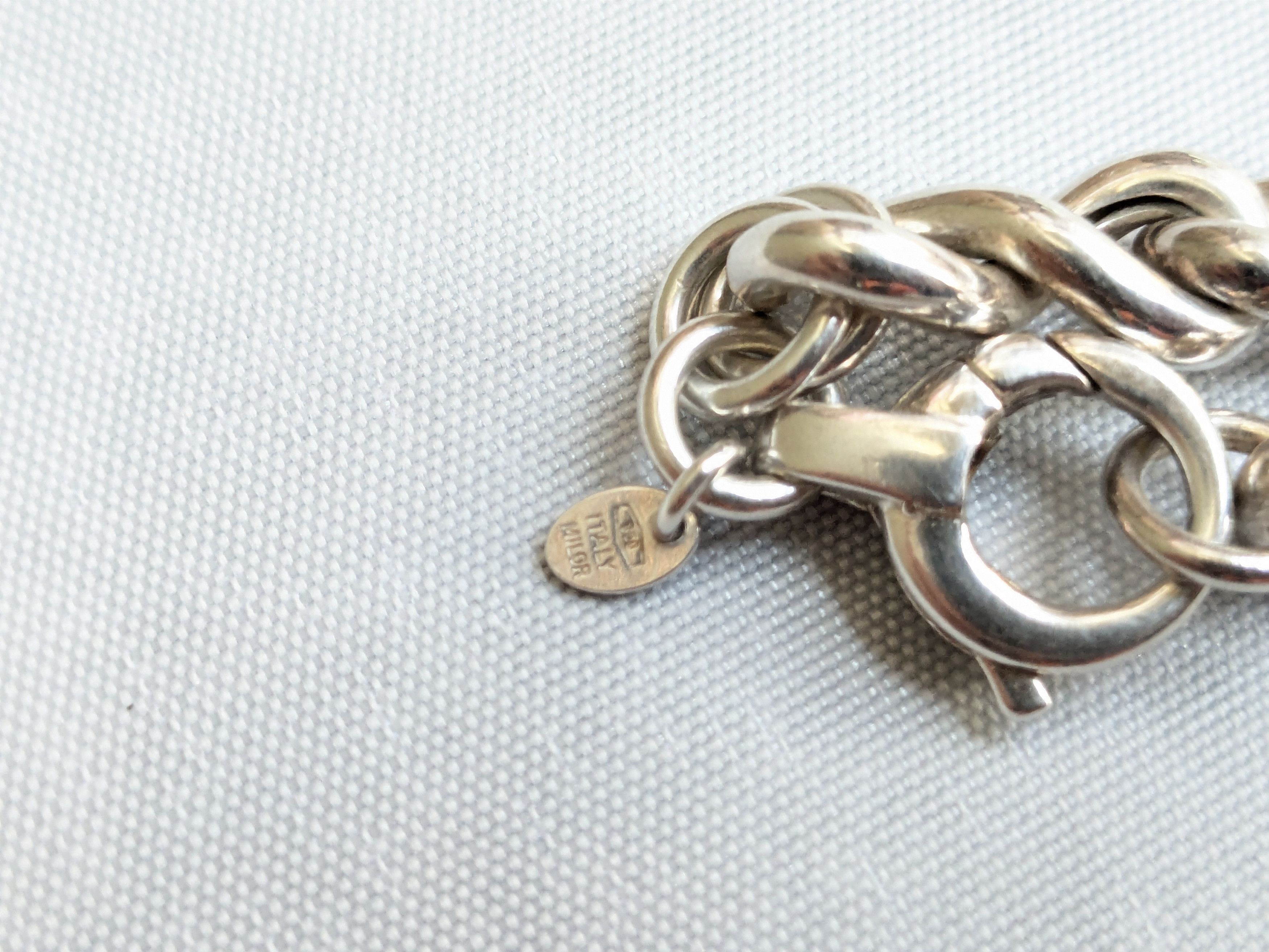 Jewelry Vintage Sterling Silver Milor Bracelet Bowtie 7" Size ONE SIZE - 9 Thumbnail