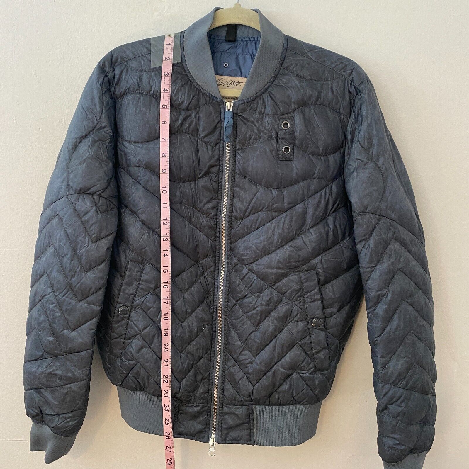 Other Blauer Nylolite Blue Gray Quilted Down Bomber Jacket Coat M Size M / US 6-8 / IT 42-44 - 9 Thumbnail