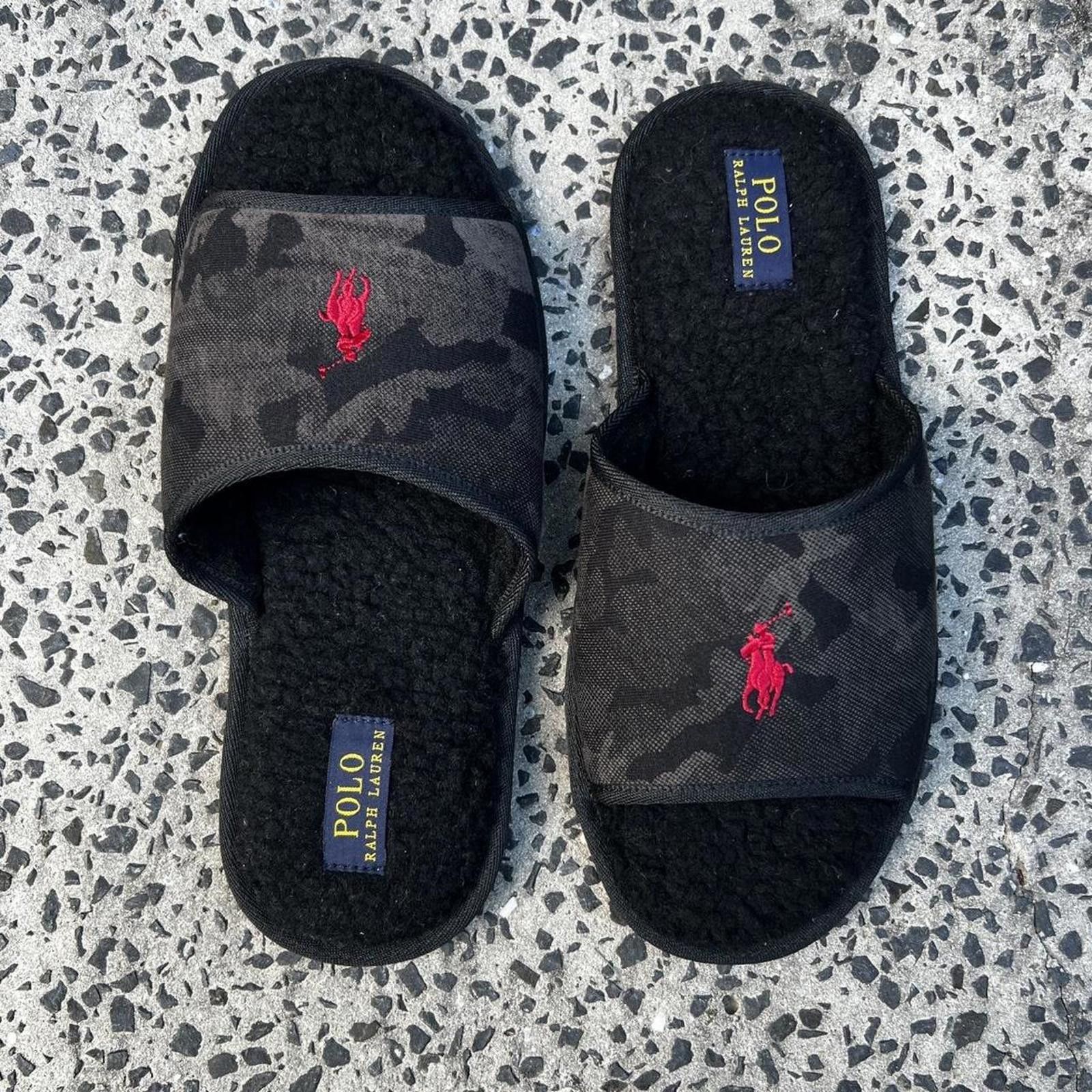 Lauren Ralph Lauren Ralph Lauren Men's Black Slides Size US 9 / EU 42 - 1 Thumbnail