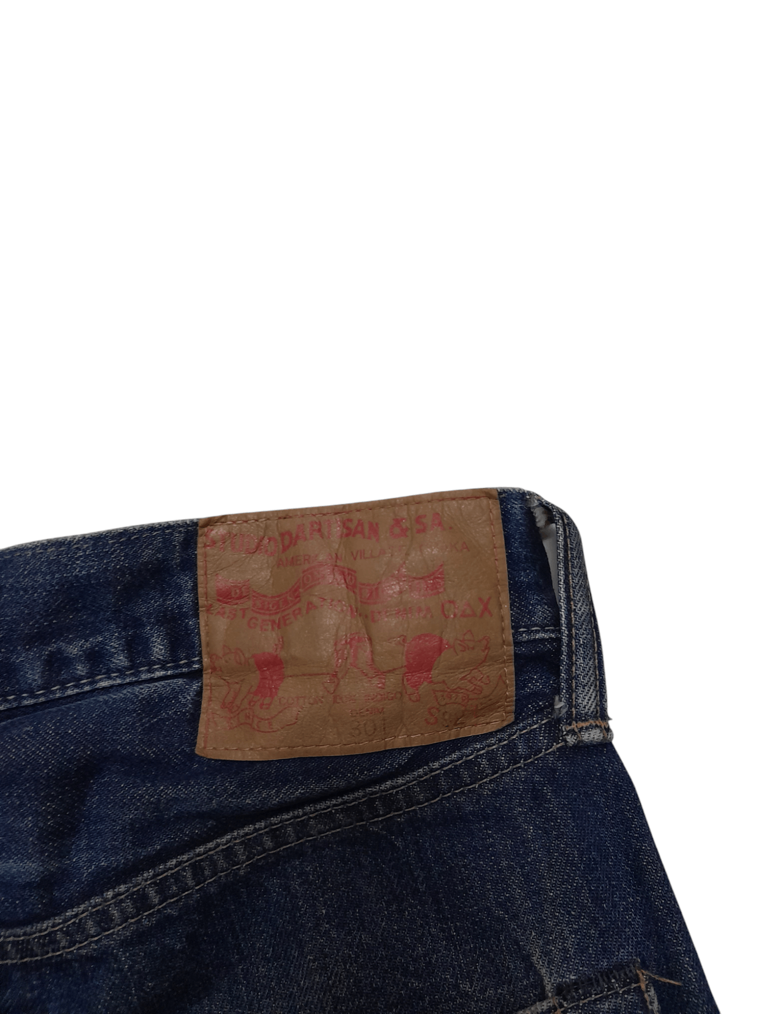 Studio D'Artisan Studio D'Artisan Shigeharu Tagaki Denim Selvedge Japan (F381 Size US 30 / EU 46 - 3 Thumbnail