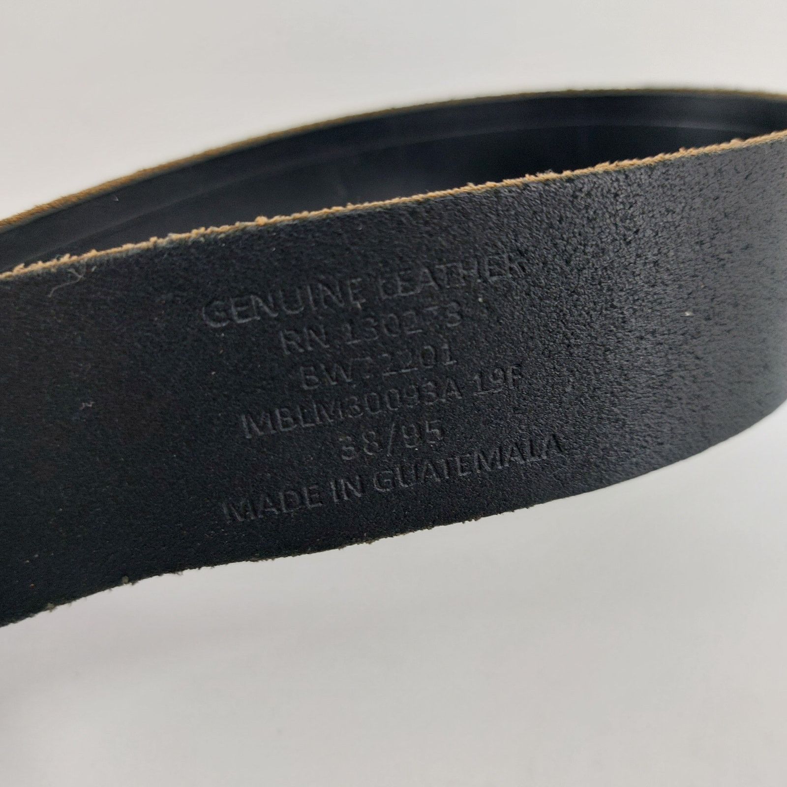 Wrangler Wrangler Black Genuine Leather Belt Size 38/95 Size 38 - 8 Thumbnail