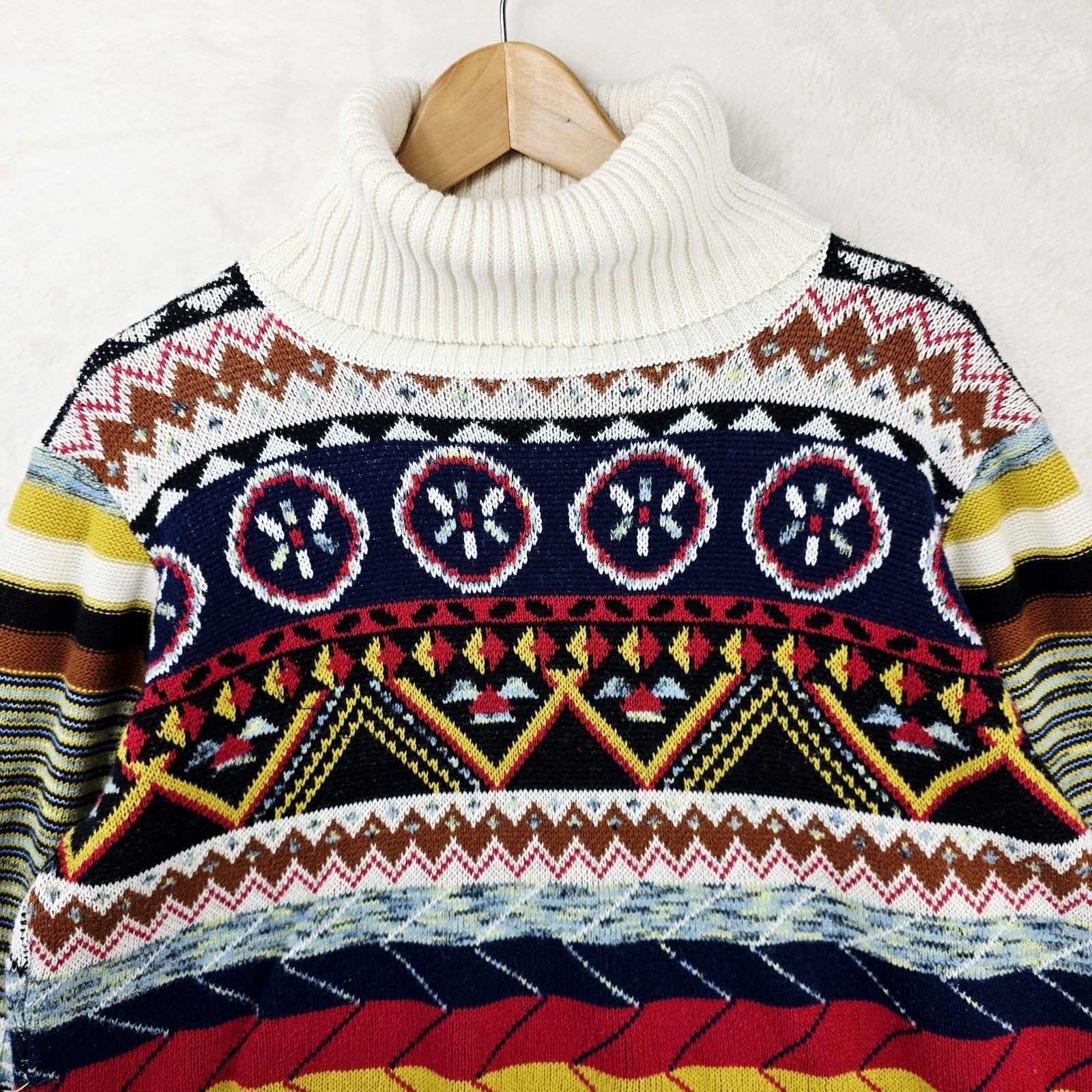 Other Suzanne Betro Weekend L Knit Cowl Neck Sweater Boho Prairie Size L / US 10 / IT 46 - 4 Thumbnail