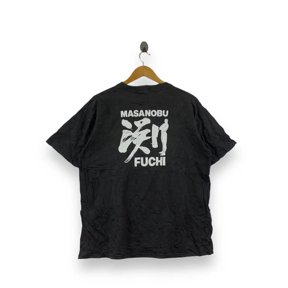 Vintage Vintage MASANOBU FUCHI Japan Pro Wrestling AJPW Tee Shirt Size US L / EU 52-54 / 3 - 1 Thumbnail